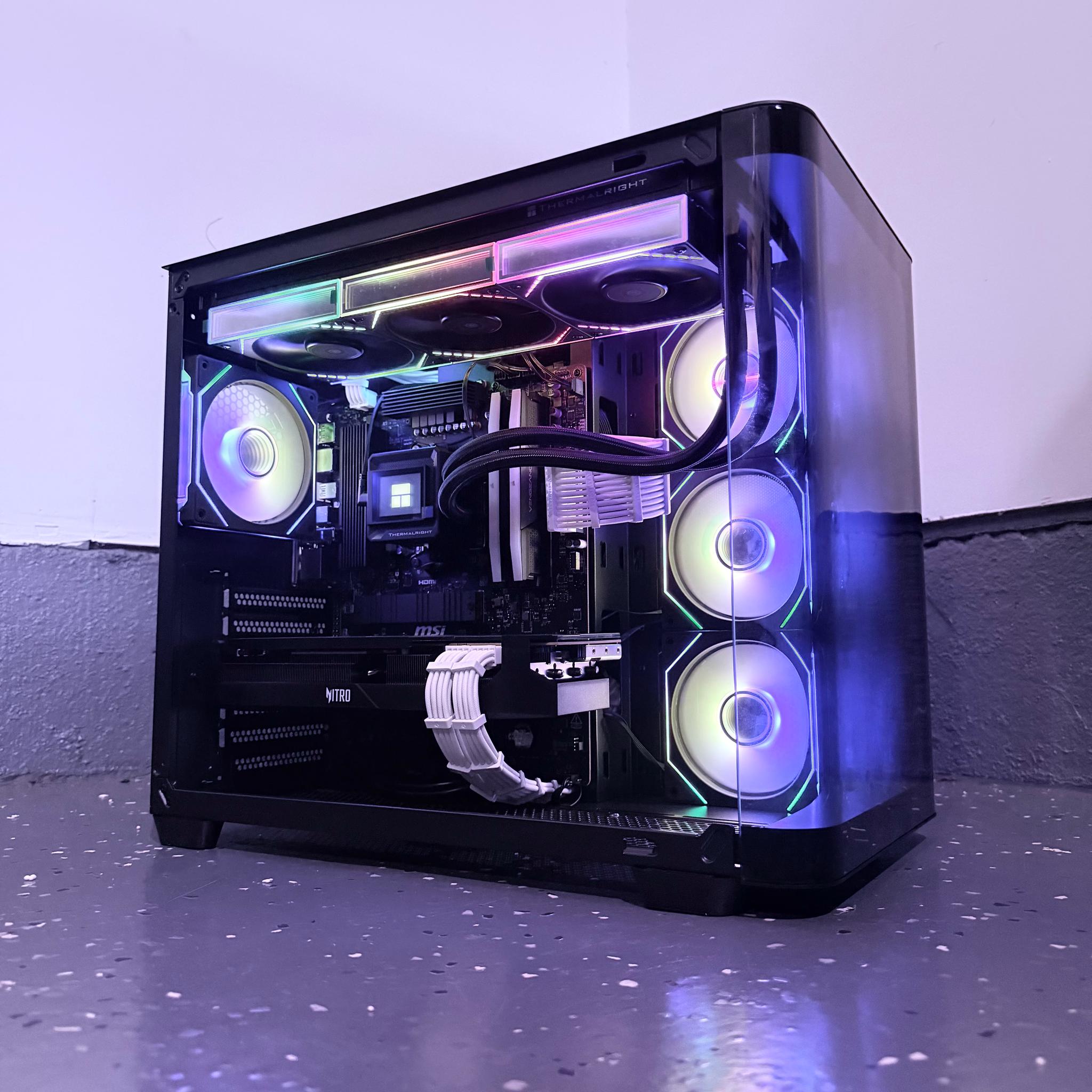 ⚫️"Midnight Halo"🌈| 4k Gaming | RX 7900GRE 16GB | Ryzen 5 7600X | 32GB 6400mt/s DDR5 | 2TB SSD+Dram