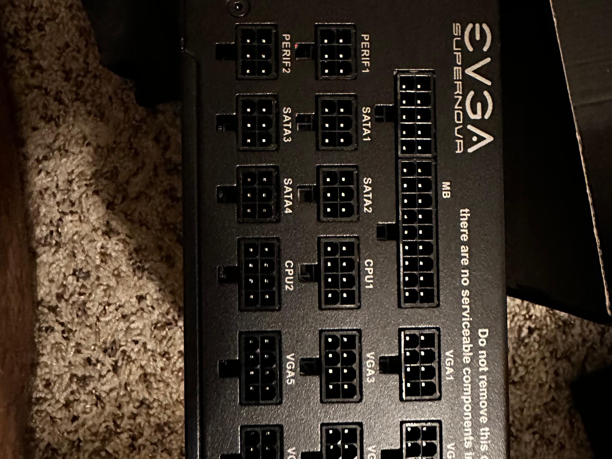 EVGa 1300w Supernova GT, Includes all cables and 12vhpwr