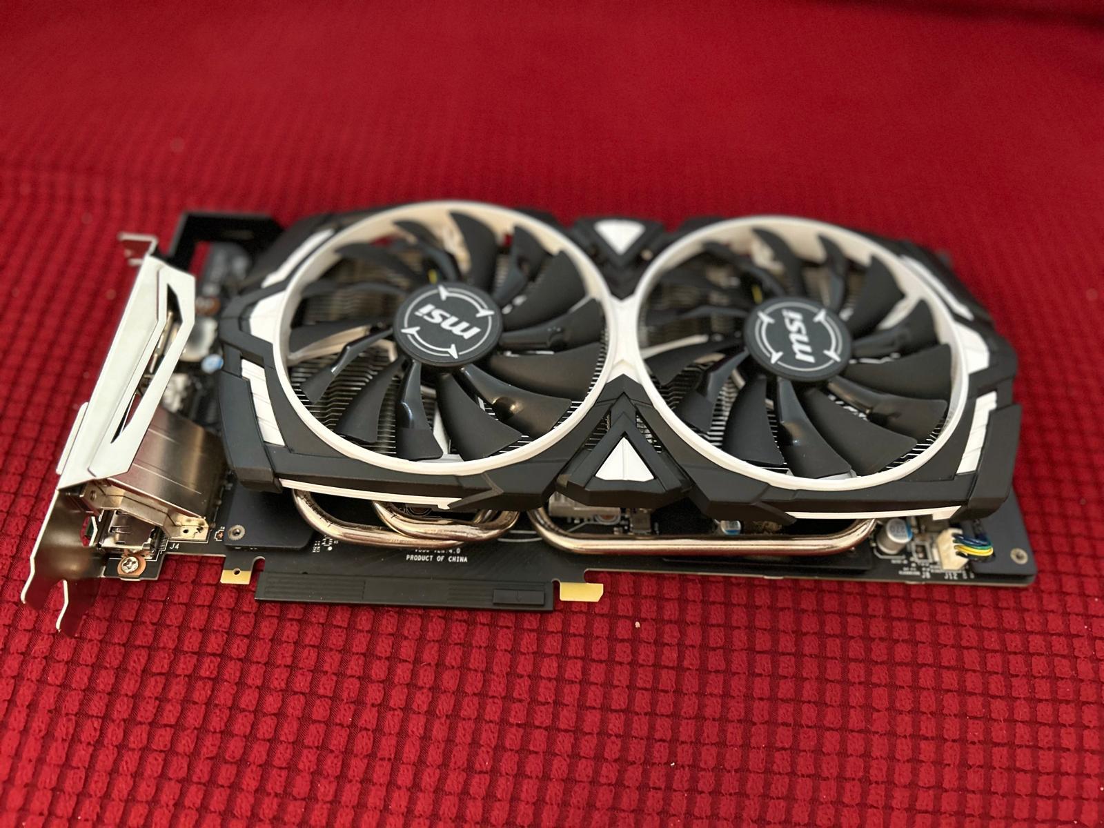 MSI GTX 1080 ARMOR 8G GeForce GDDR5X PCI Express 3.0 x16 HDCP Ready SLI Support ATX Video Card