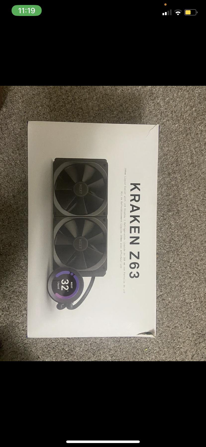 NZXT KRAKEN Z63 AIO cooler with LCD DISPLAY