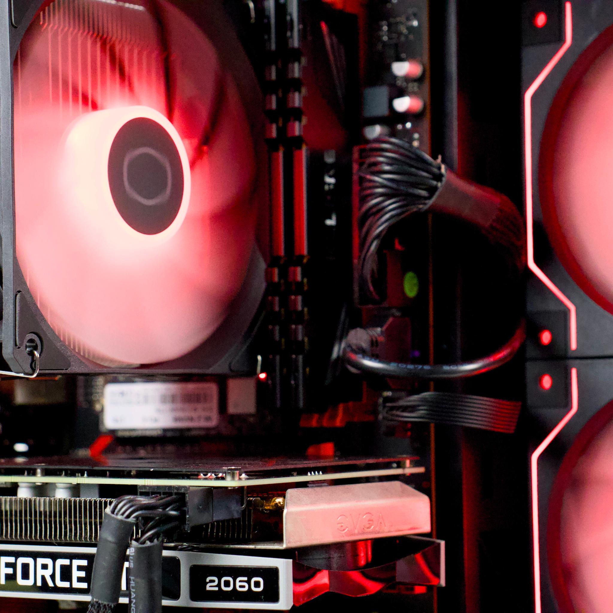 ⚫️🔴1080P Gaming PC – RTX 2060, Ryzen 5 3600, 16GB RAM, 1TB SSD - RGB, WiFi🔴⚫️