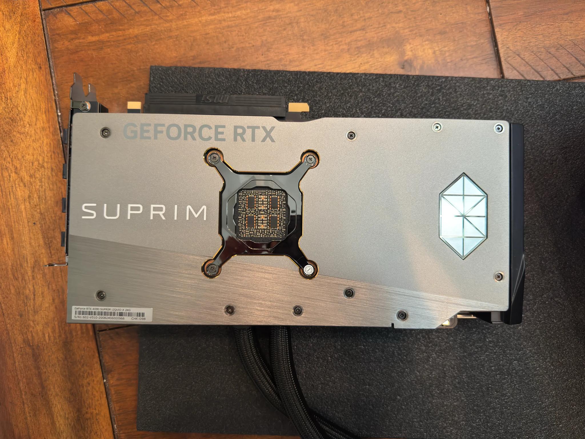 MSI GeForce RTX 4090 SUPRIM LIQUID X 24GB GDDR6X Graphics Card