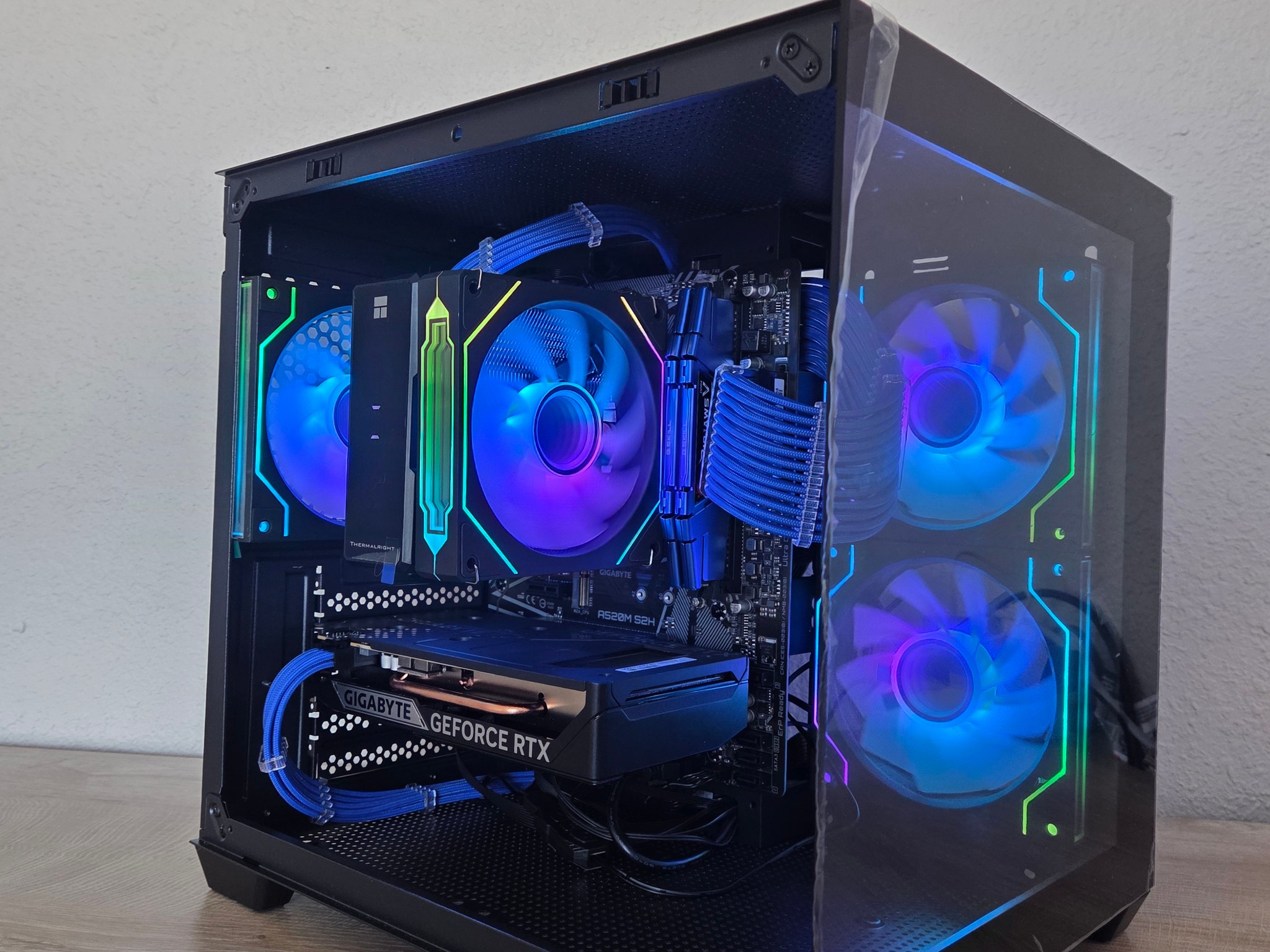 🌌 Cosmic Nova | RTX 5050 | Ryzen 7 2700X | Blue & Black Gaming PC 💙🖤