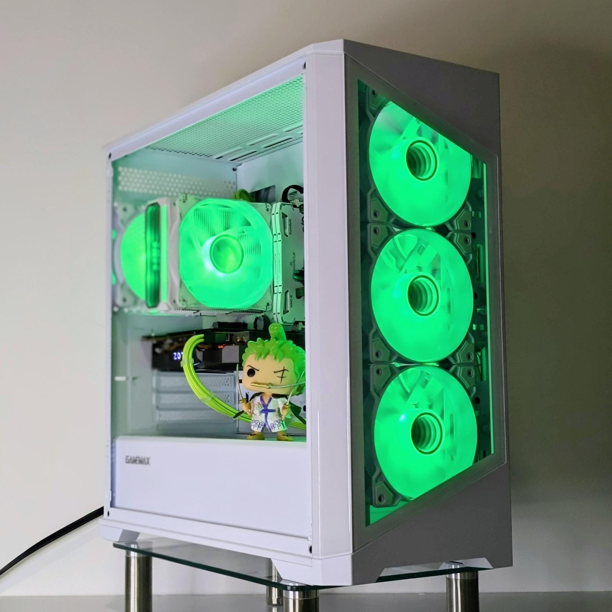 ⚔️🗡️Roronoa Zoro Gaming PC🟢GTX 1070TI 🟢I7-6700🟢16GB RAM🟢500GB NVMe SSD🟢Windows 10 Pro