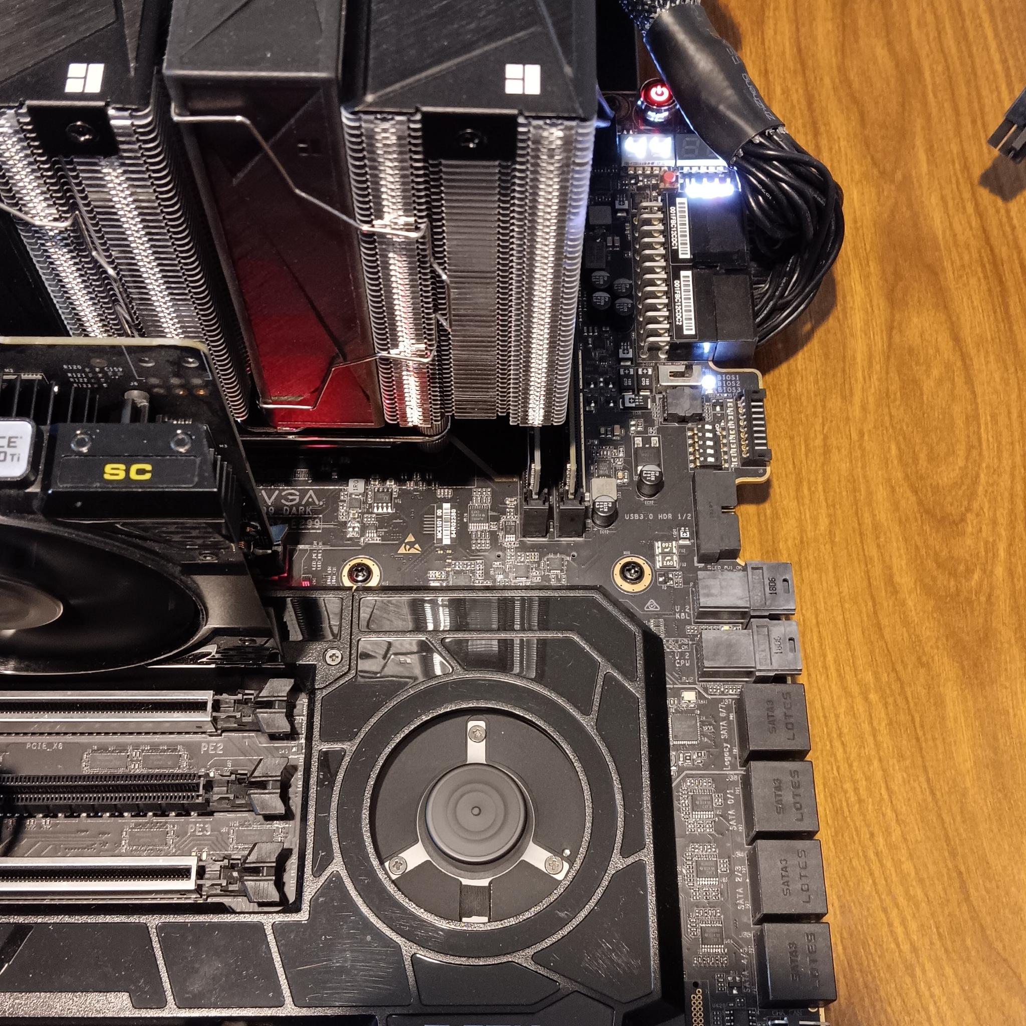 EVGA X299 Dark, Core i9 10900X, 32GB RAM, 1TB NVMe, Testbench ** READ DESC**