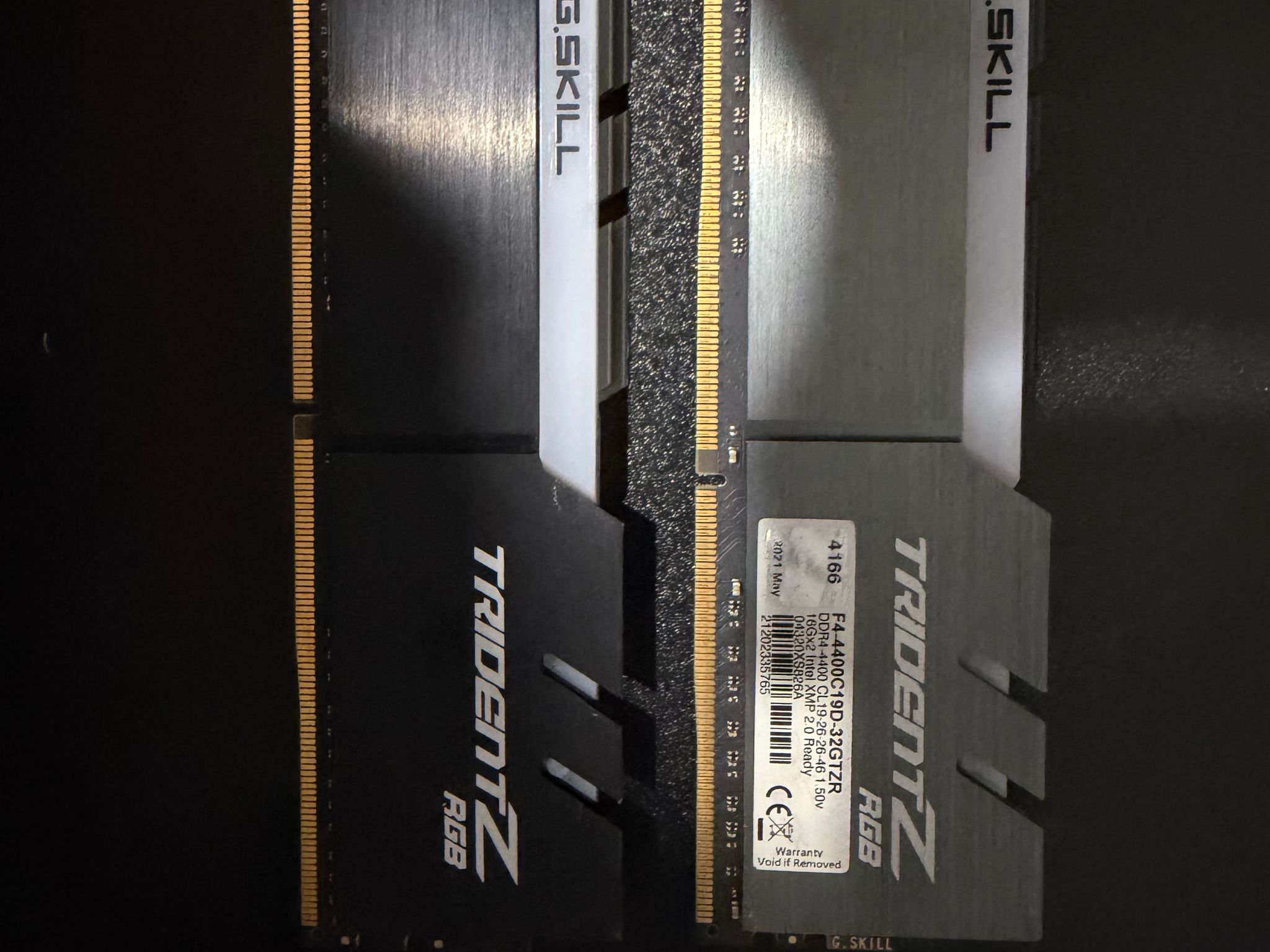 G.SKILL Trident Z RGB 4400 MT/s CL19 DDR4 32GB(2X16) FREE SHIPPING