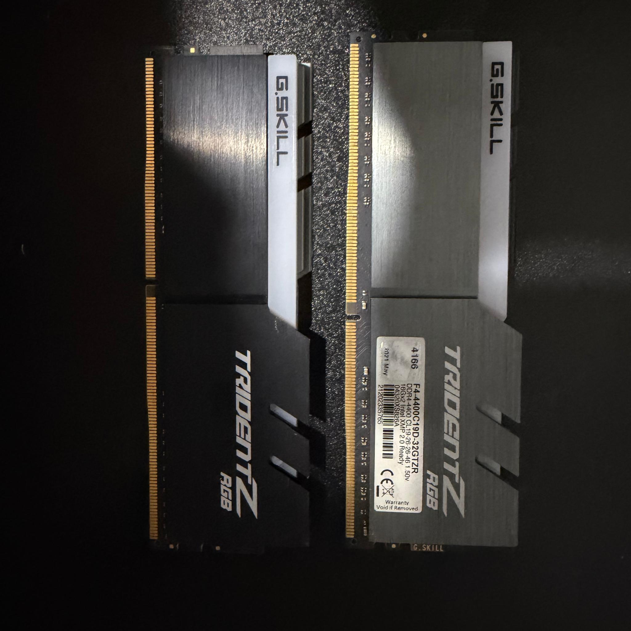 G.SKILL Trident Z RGB 4400 MT/s CL19 DDR4 32GB(2X16) FREE SHIPPING