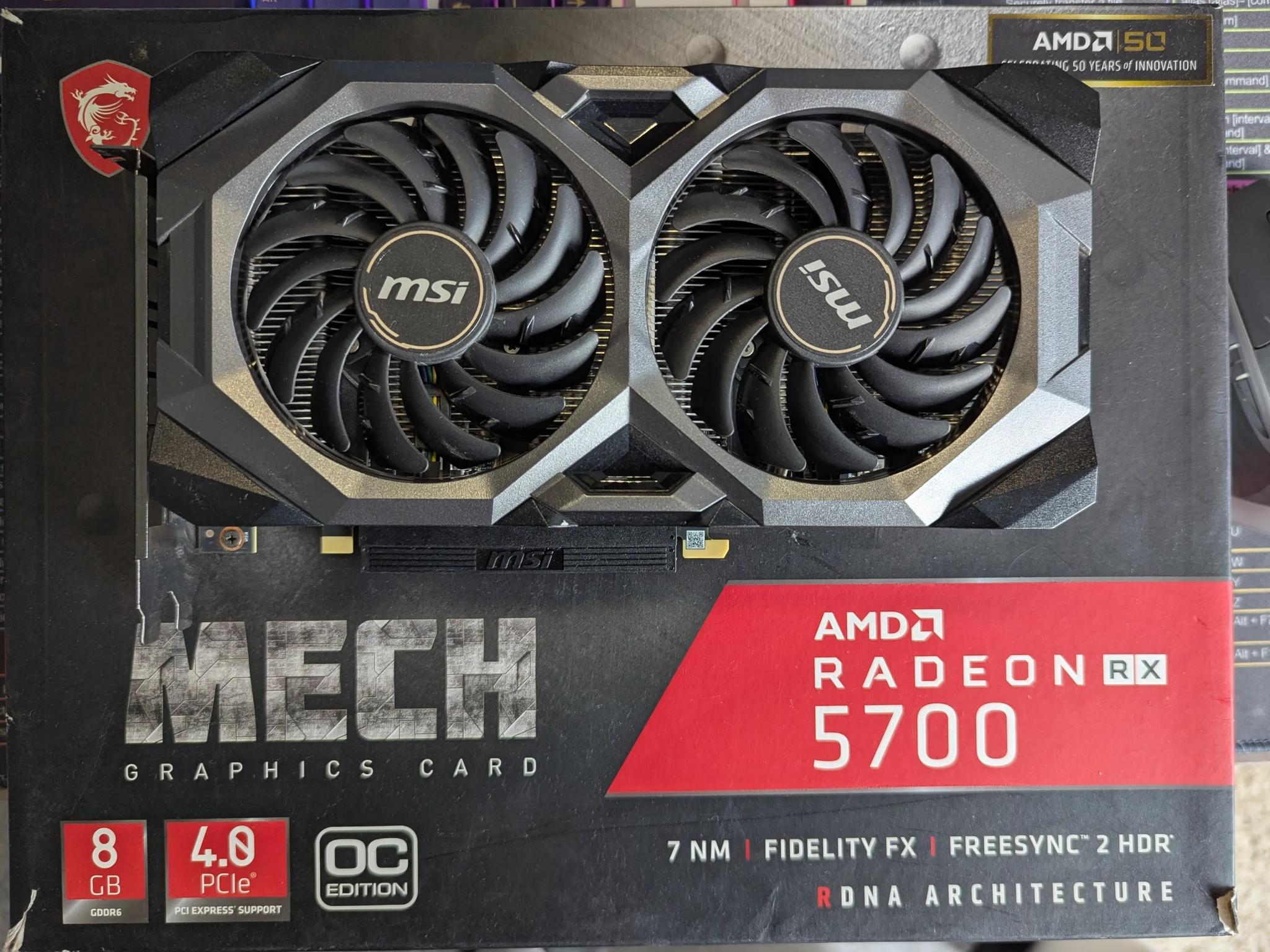 MSI AMD Radeon RX 5700 Mech OC Edition Graphics Card