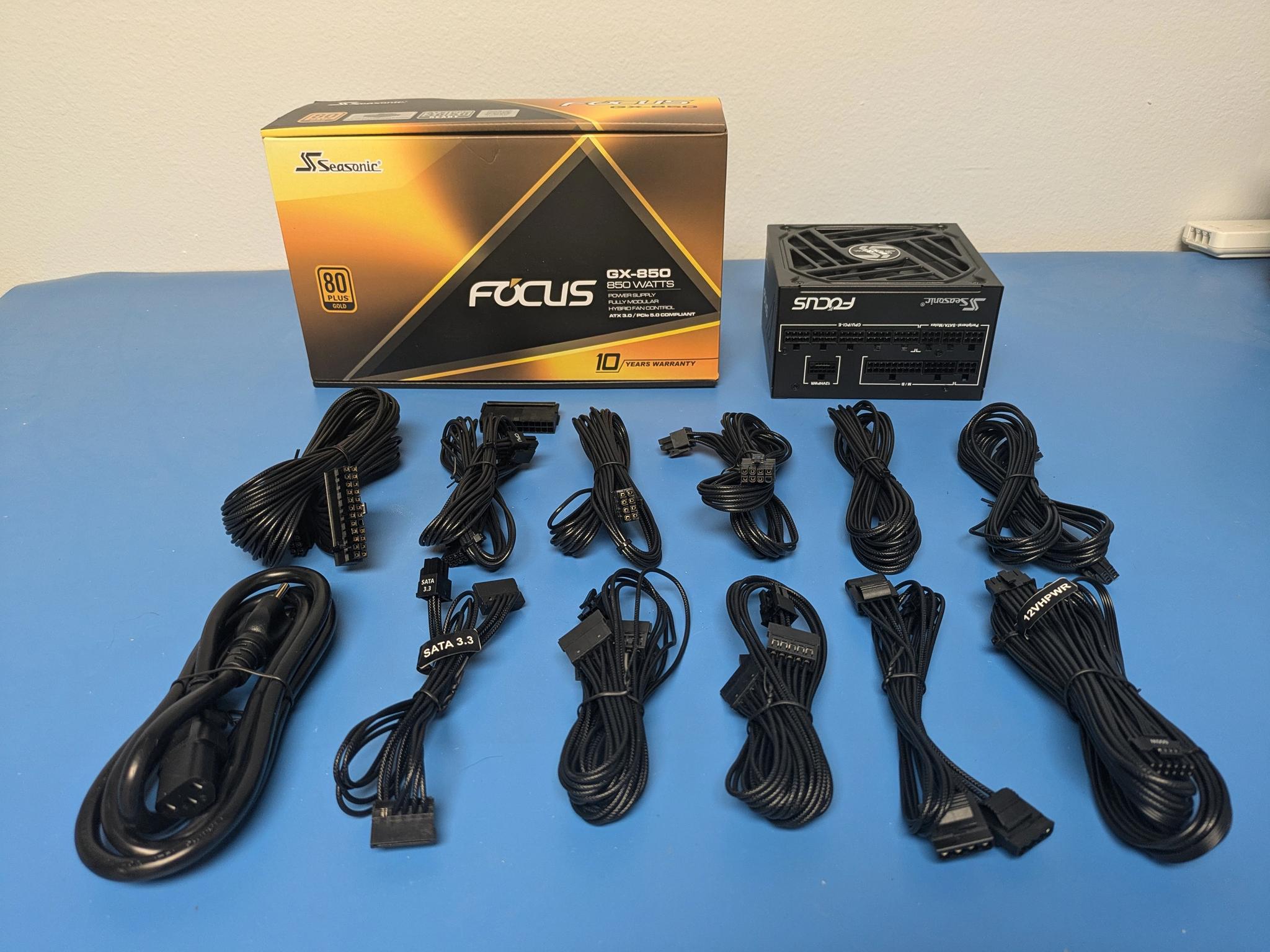 Seasonic Focus GX-850 Fully Modular Power Supply, 850W