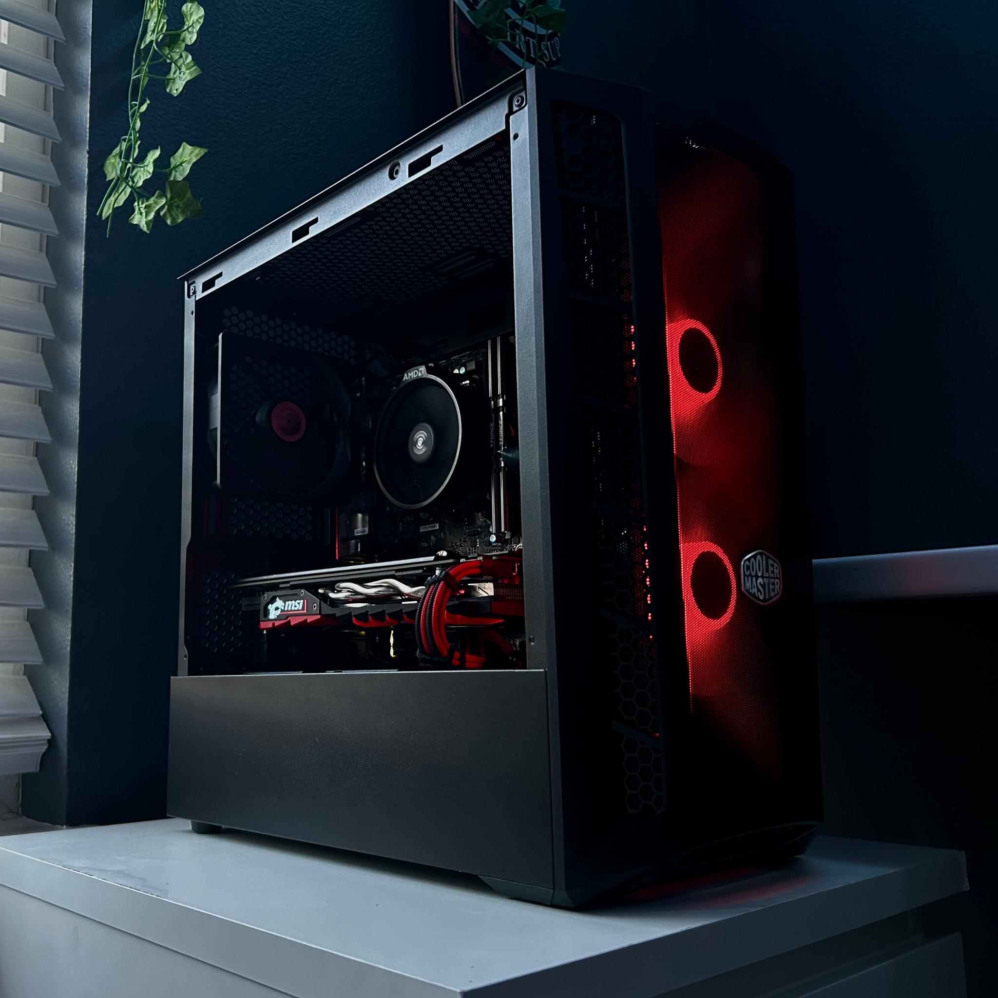 🔴 ⚫ 🔴 Compact Gaming PC | GTX 1060 // Ryzen 5 1600 AF
