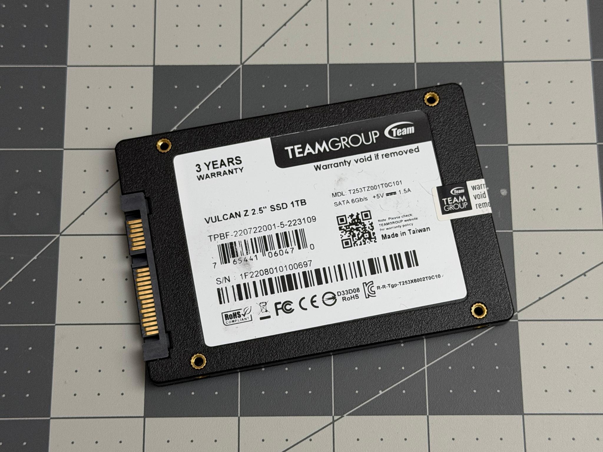 TEAMGROUP T-Force Vulcan Z 1TB - Image 2