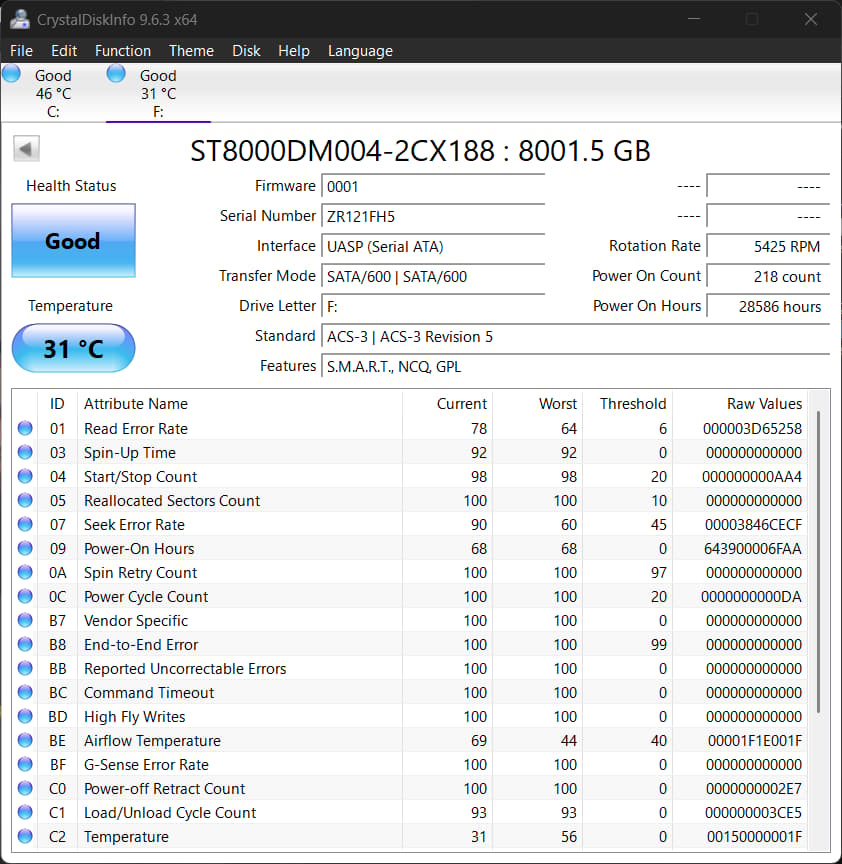 8TB Hard Drive - Seagate Barracuda compute 7200RPM