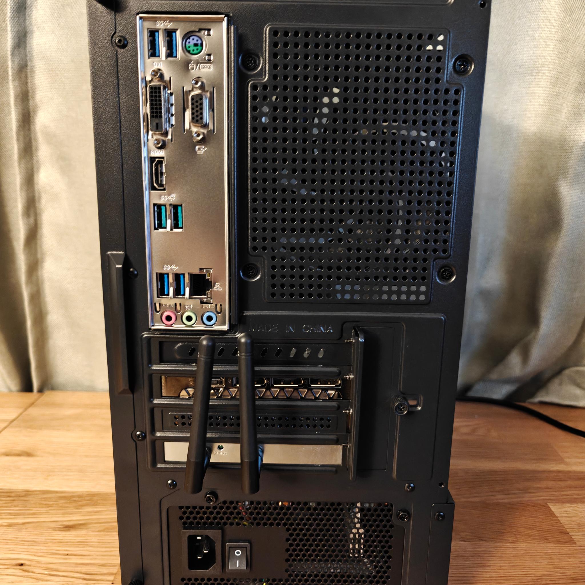 Compact, Efficient Gaming PC - NVIDIA 3060 12GB, Ryzen 5 5500, B550M-K w/Wifi Adapter, 32GB DDR4 RAM