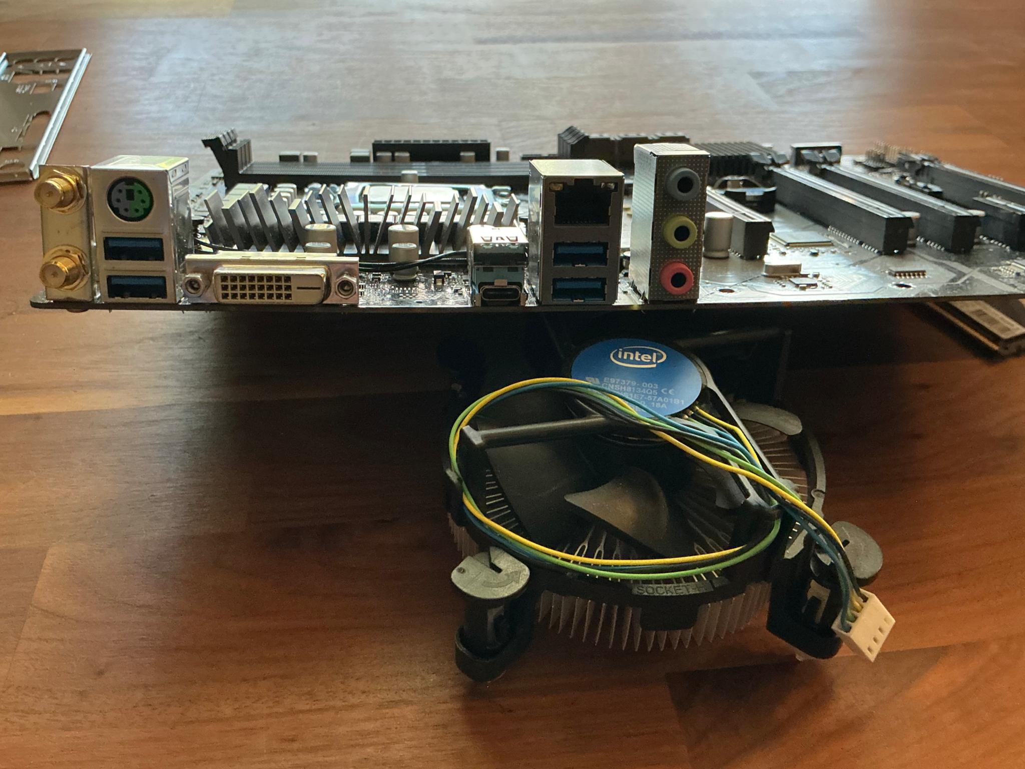 Asrock z370 Motherboard/Celeron/8gb RAM/cooler/Bluetooth & WiFi