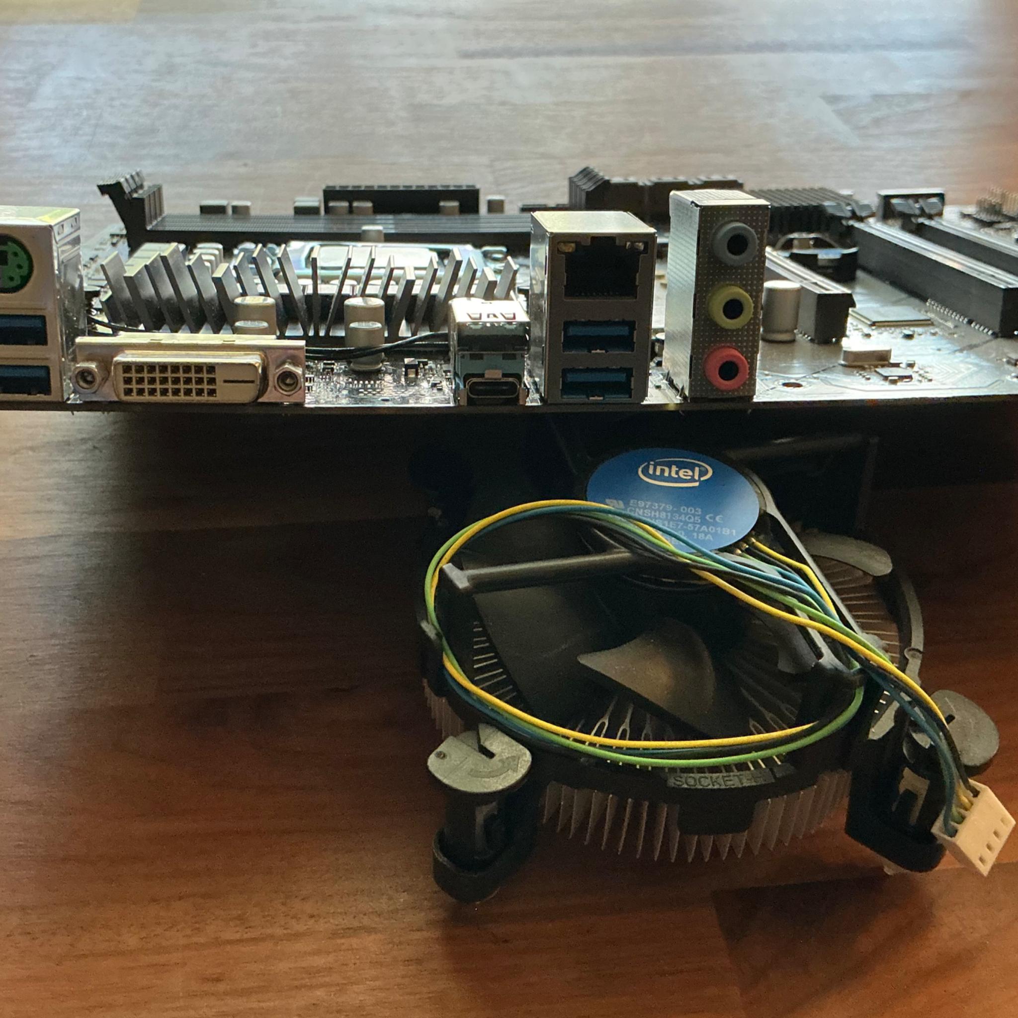 Asrock z370 Motherboard/Celeron/8gb RAM/cooler/Bluetooth & WiFi