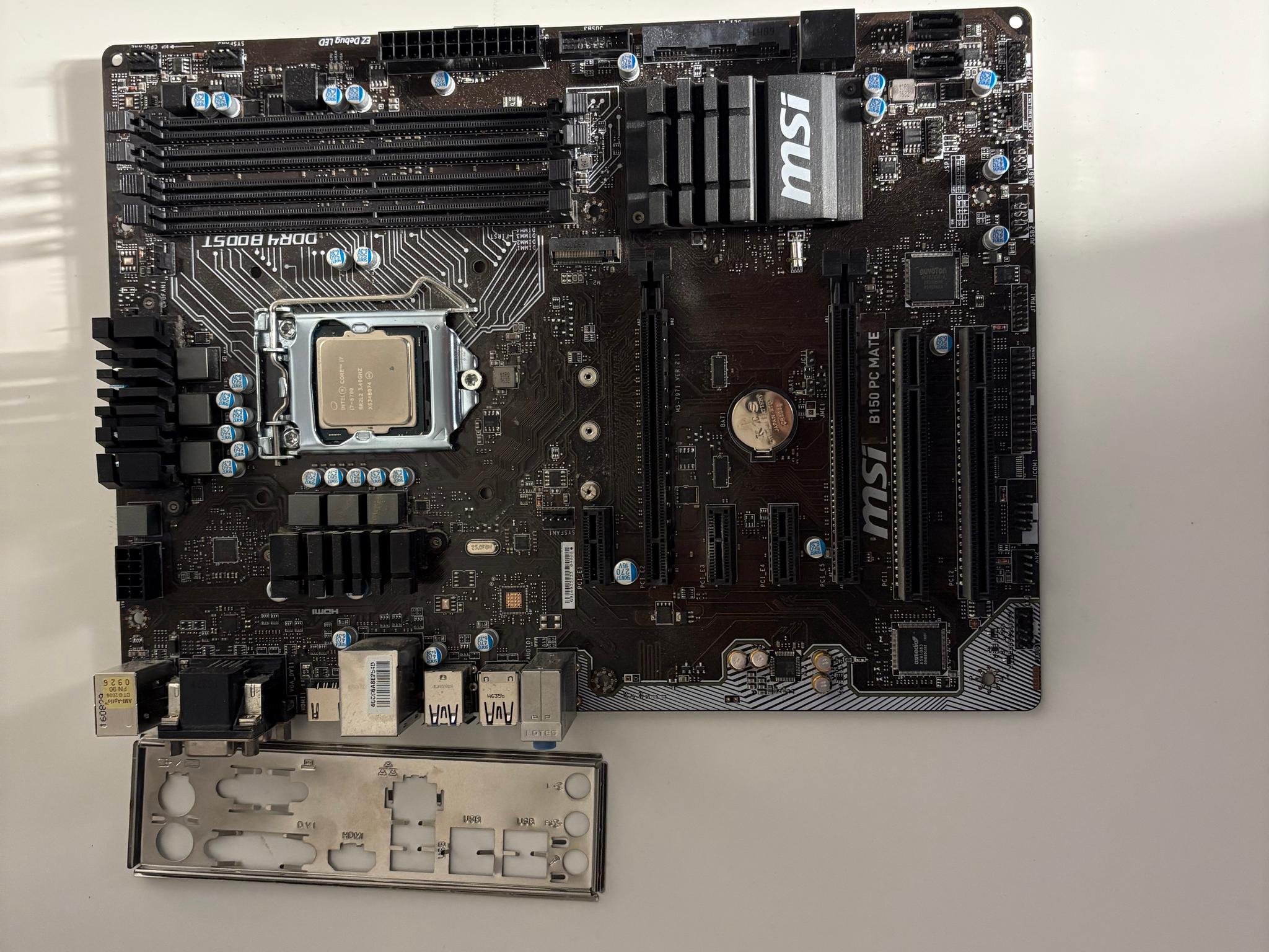 Budget PC Combo - Intel Core i7 6700, MSI B150 PC MATE Motherboard
