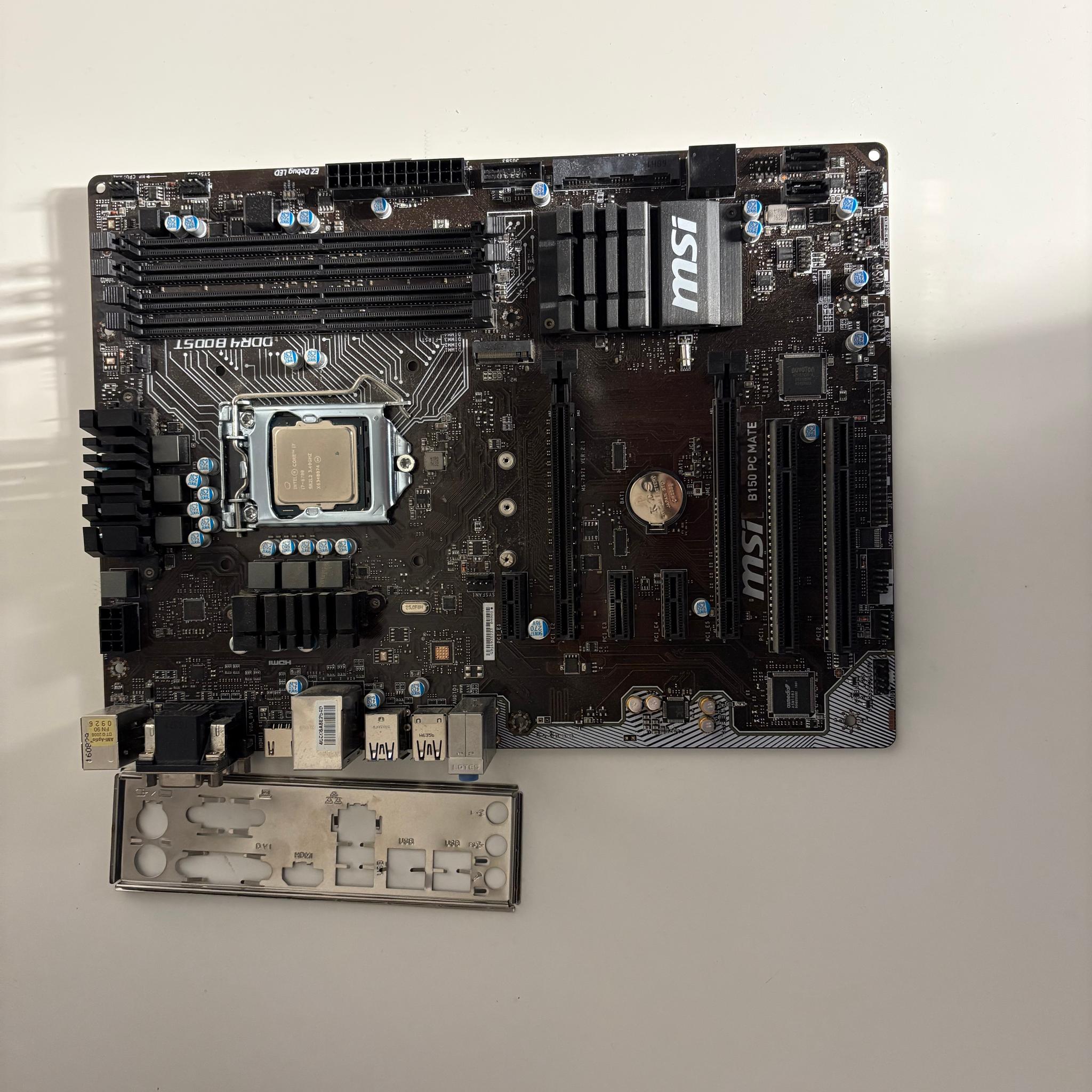 Budget PC Combo - Intel Core i7 6700, MSI B150 PC MATE Motherboard
