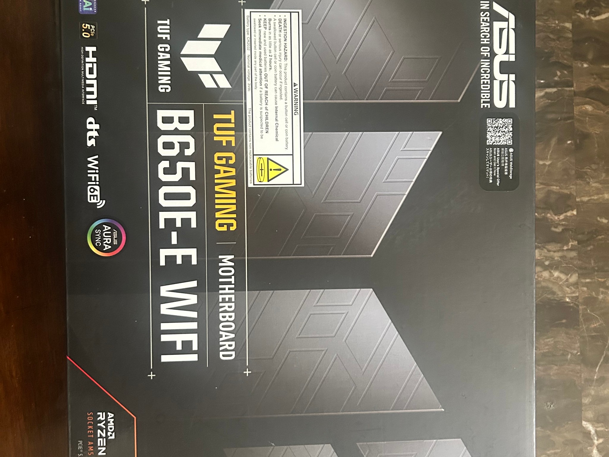 ASUS TUF GAMING B650-E WiFi Motherboard *unopened*