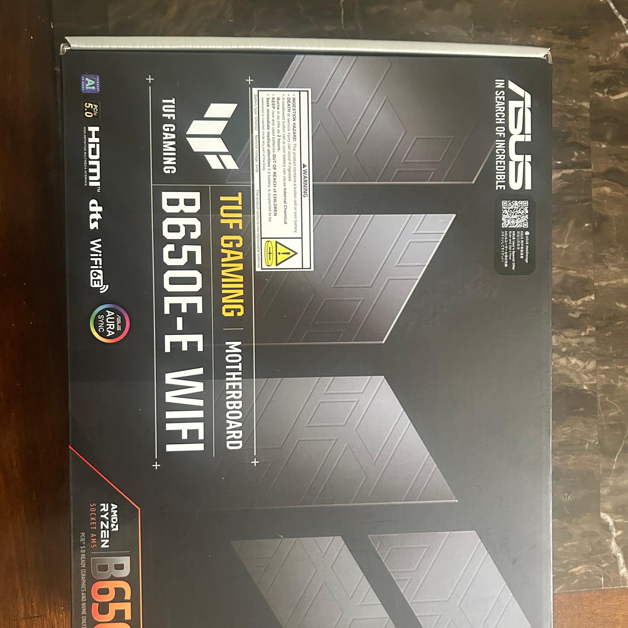 ASUS TUF GAMING B650-E WiFi Motherboard *unopened*