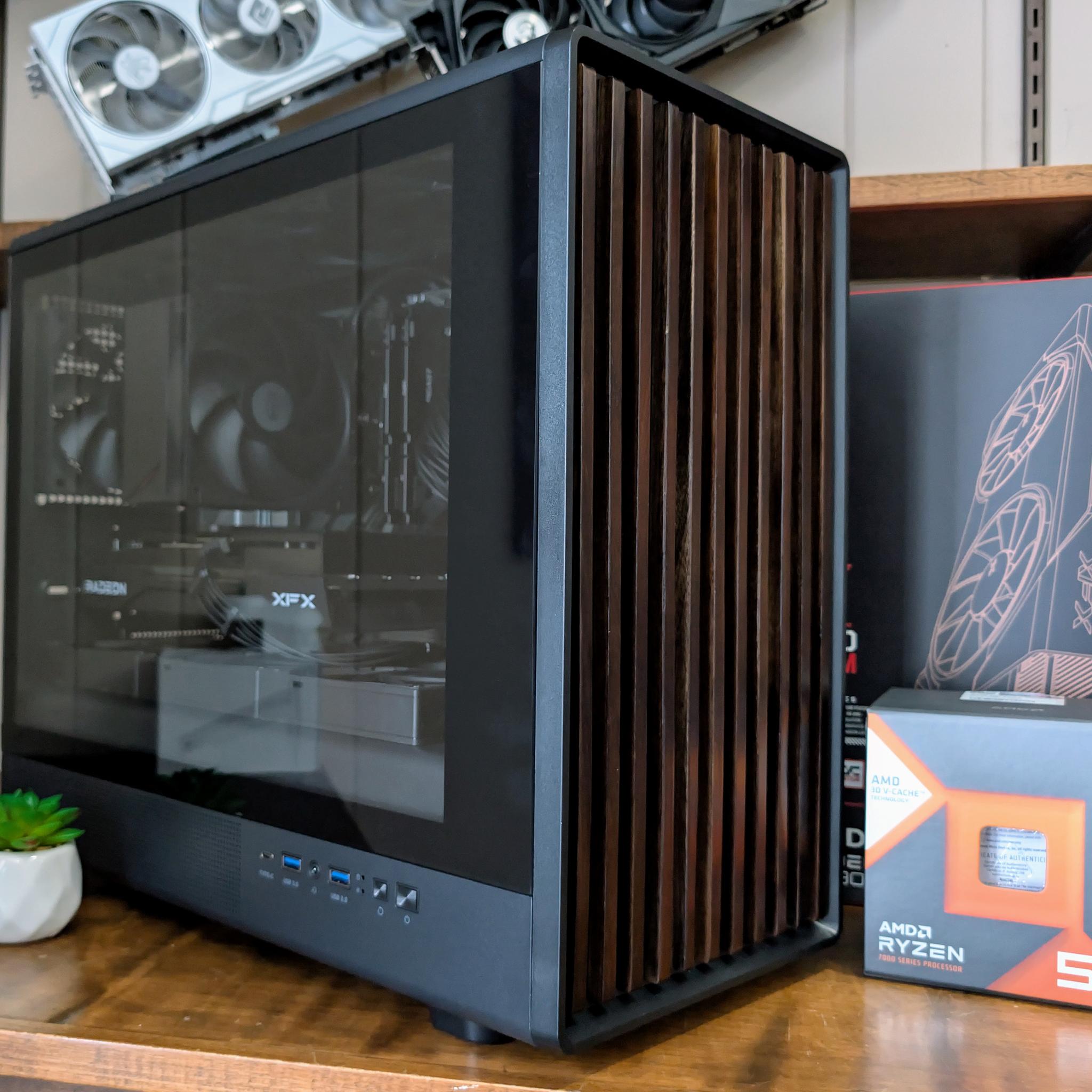 🪵 MODERN WOODEN STEALTH: RYZEN 5 7600X3D + 32GB DDR5 6000MT CL36 + RX 9060 XT 16GB 🪵