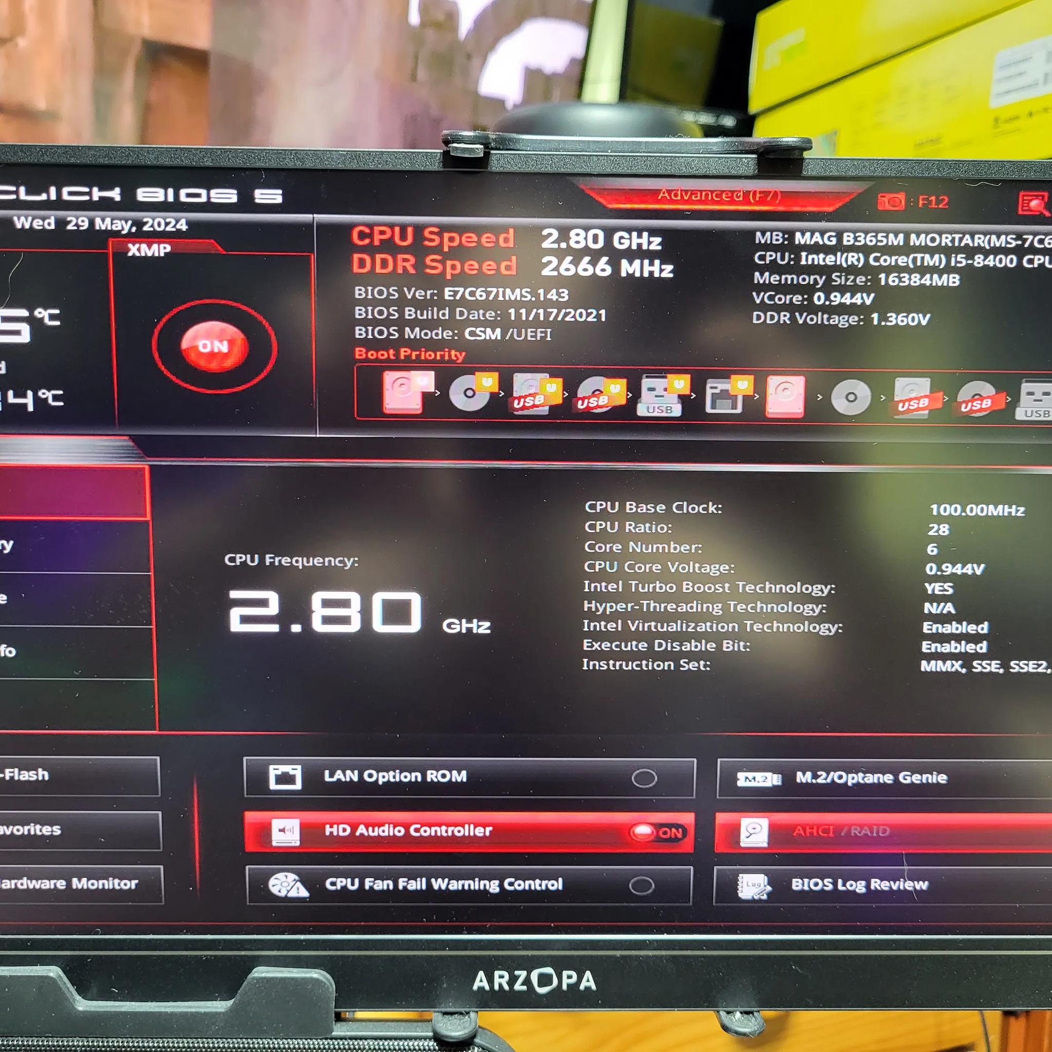 Sale!!!!  **MICRO ATX **  Mag Mortar B365m\ I5 8400 w/ rgb cooler, 16gb Ram and 1tb ssd