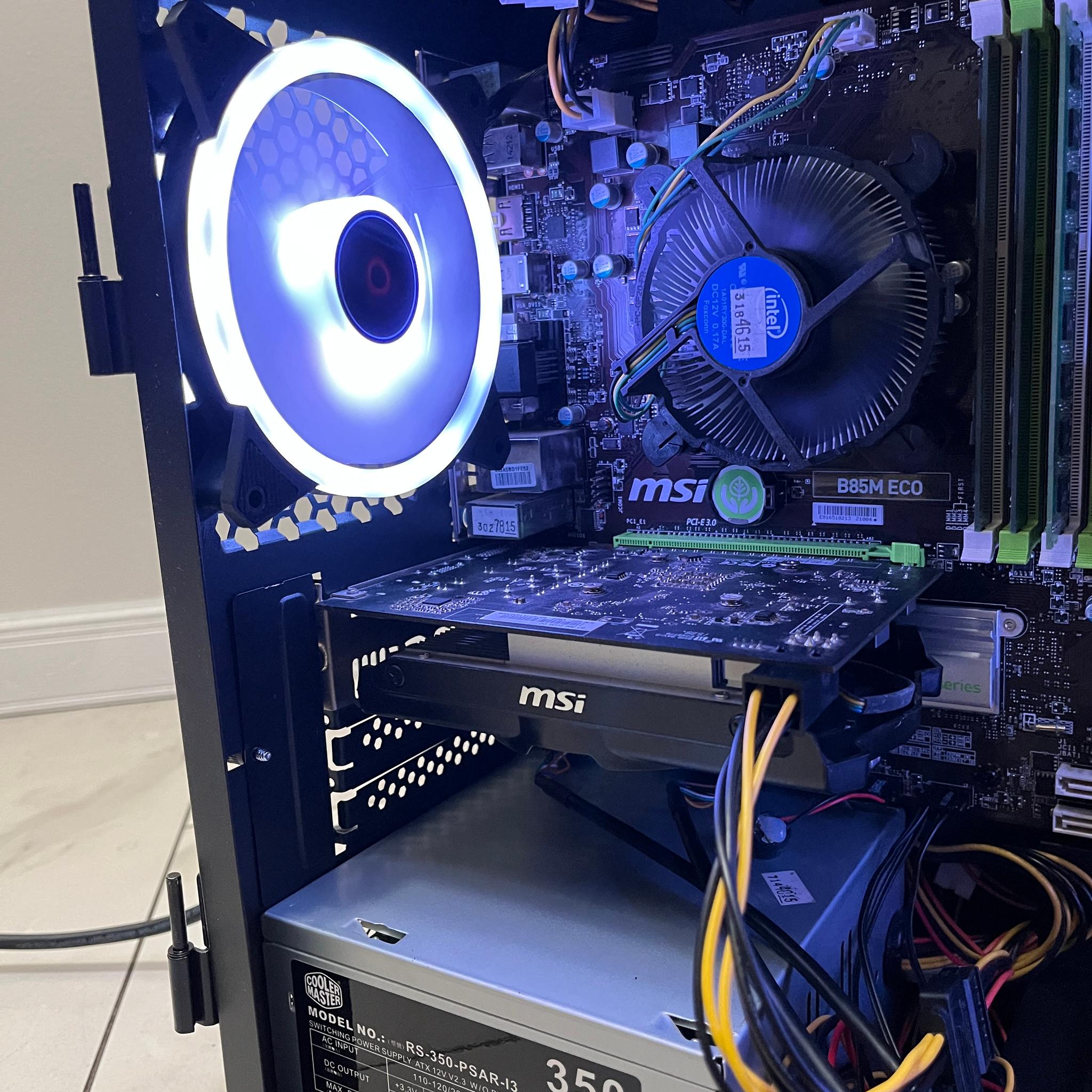 Super Budget Gaming PC - Intel i7-4790, AMD R7 360 2GB, 16GB RAM, 1.1TB Storage, w/ Wi-Fi, BT & RGB