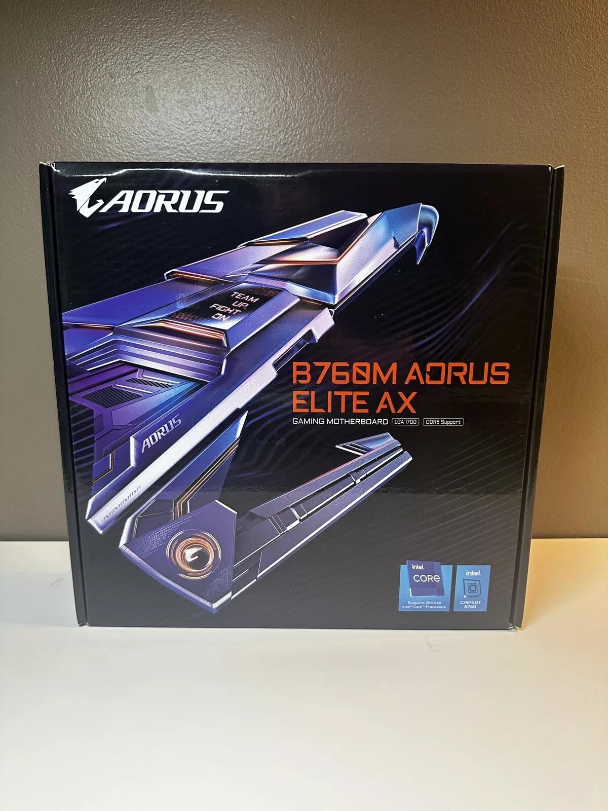 Gigabyte B760M Aorus Elite AX DDR5 Intel Socket LGA 1700 Motherboard BRAND NEW