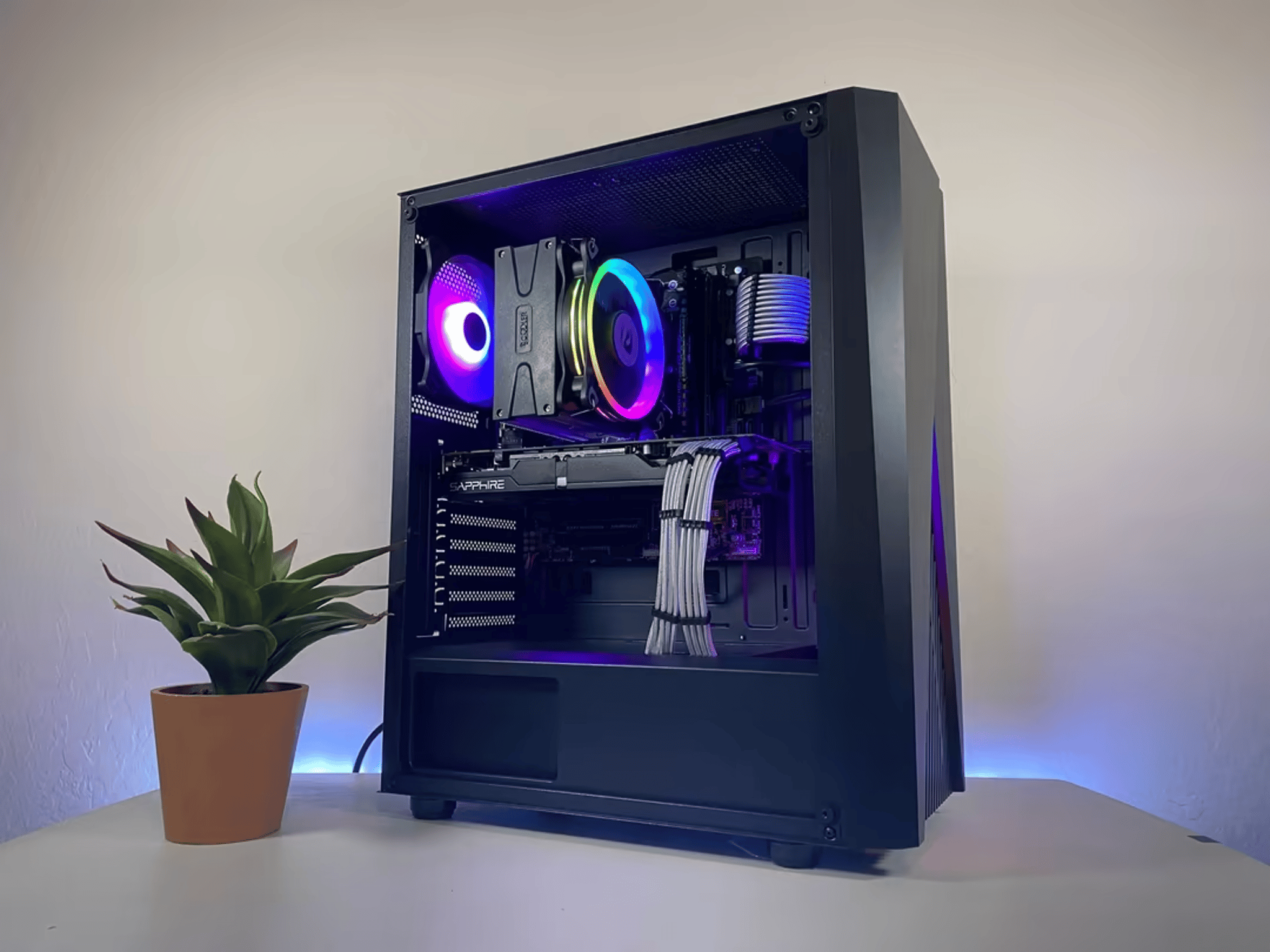 “Diaphanous” - Custom Built RGB Intel i5 AMD Radeon Gaming PC Computer