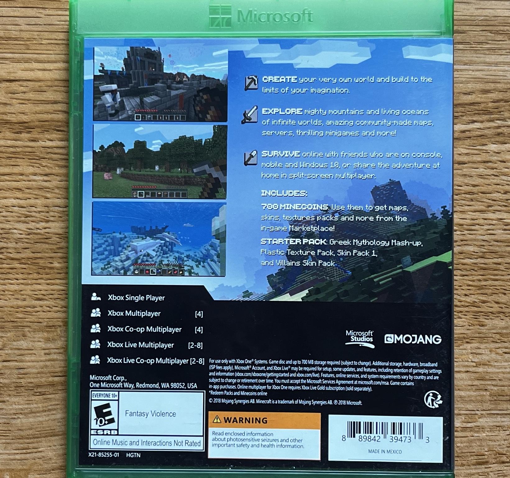 Minecraft: Bedrock Starter Edition for Xbox One/Series Consoles