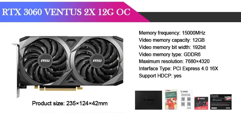 MSI Ventus 3060 2x in great condition!