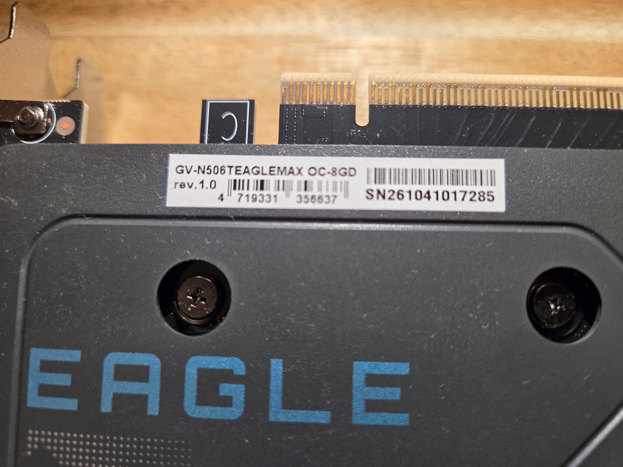 GIGABYTE GeForce RTX 5060 ti EAGLE MAX OC 8G