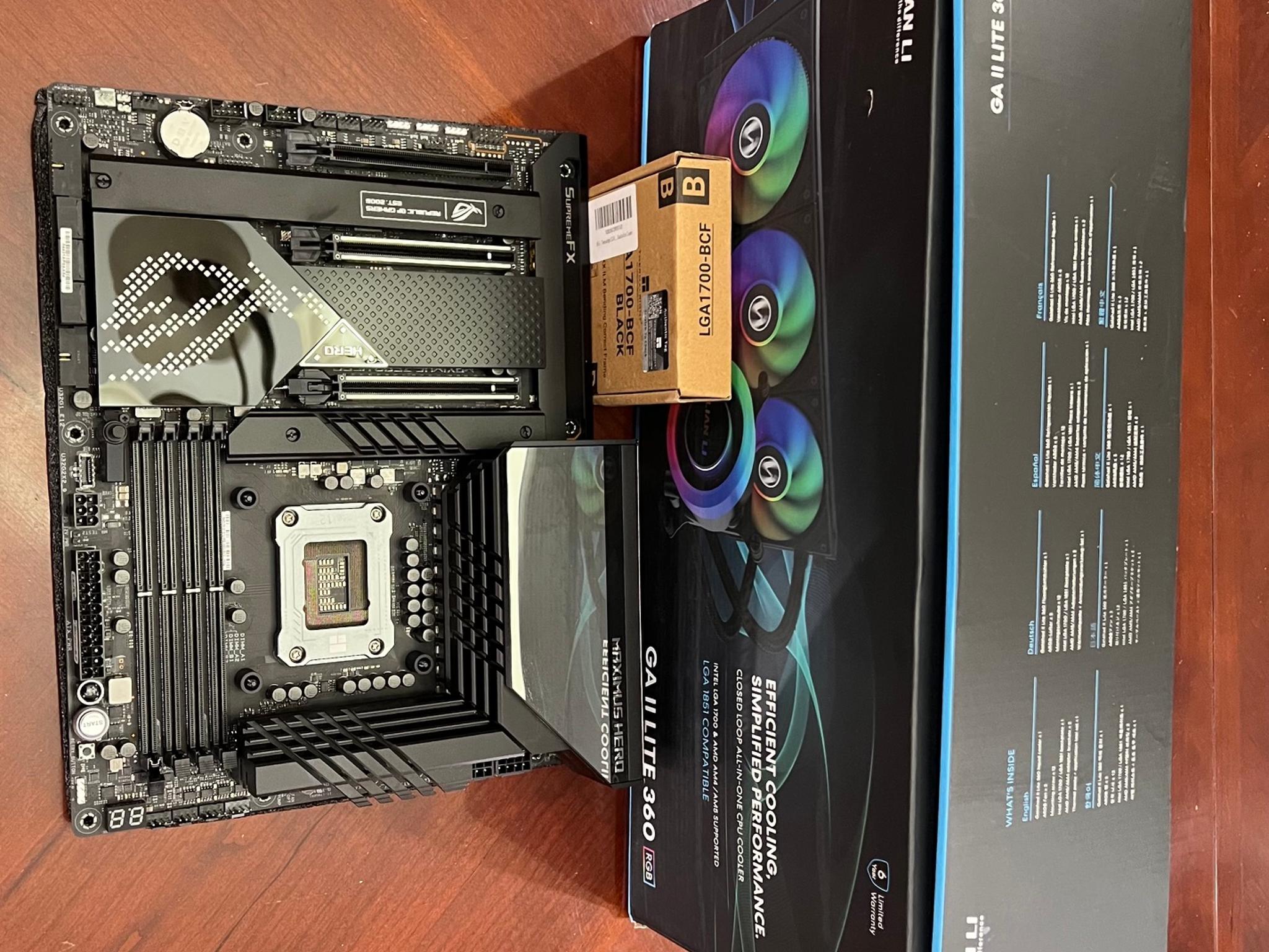 ROG MAXIMUS Z790 HERO BUNDLE WITH 360 AIO.