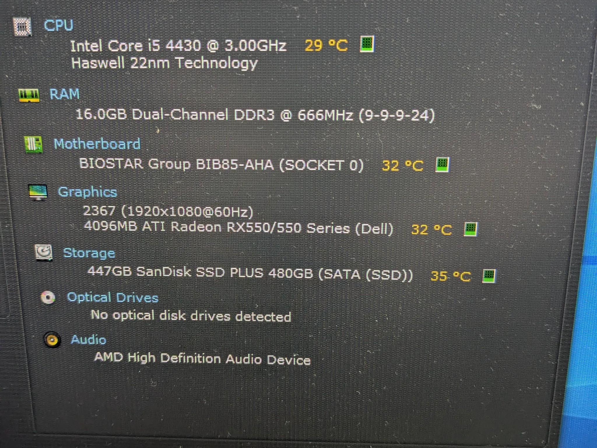 Ultra Budget RGB | i5-4430, 16GB RAM, 480GB SSD, RX550 4GB, RGB, WiFi, Warranty