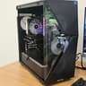Black iBUYPOWER Slate 5 MR PC Case with Tempered Glass w/ 4 Fans