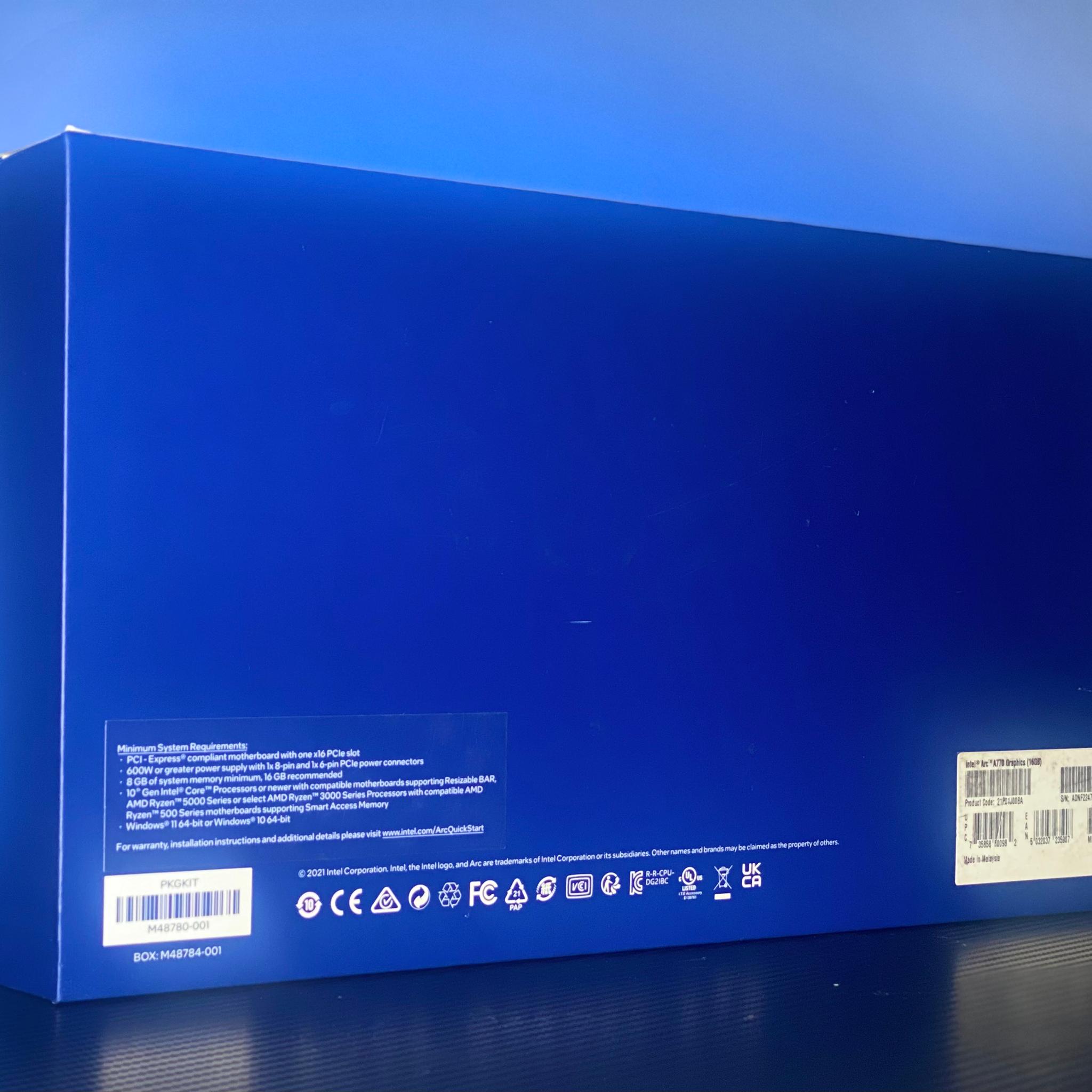 Intel ARC A770 (box only)