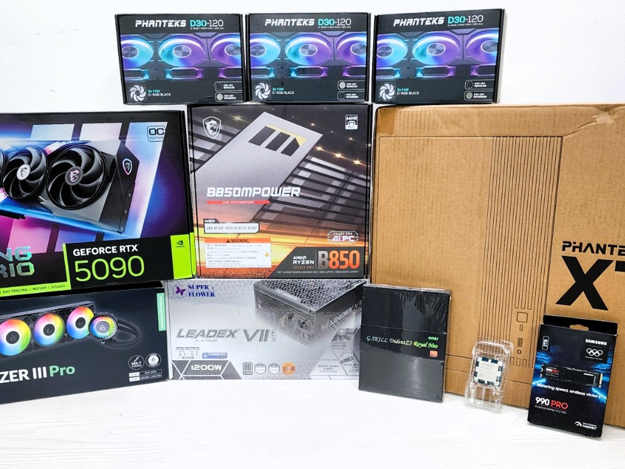 NEW Powerhouse Gaming PC BEAST - ALL NEW Custom Built - 9800X3D - RTX 5090 - 32GB Fast RA...
