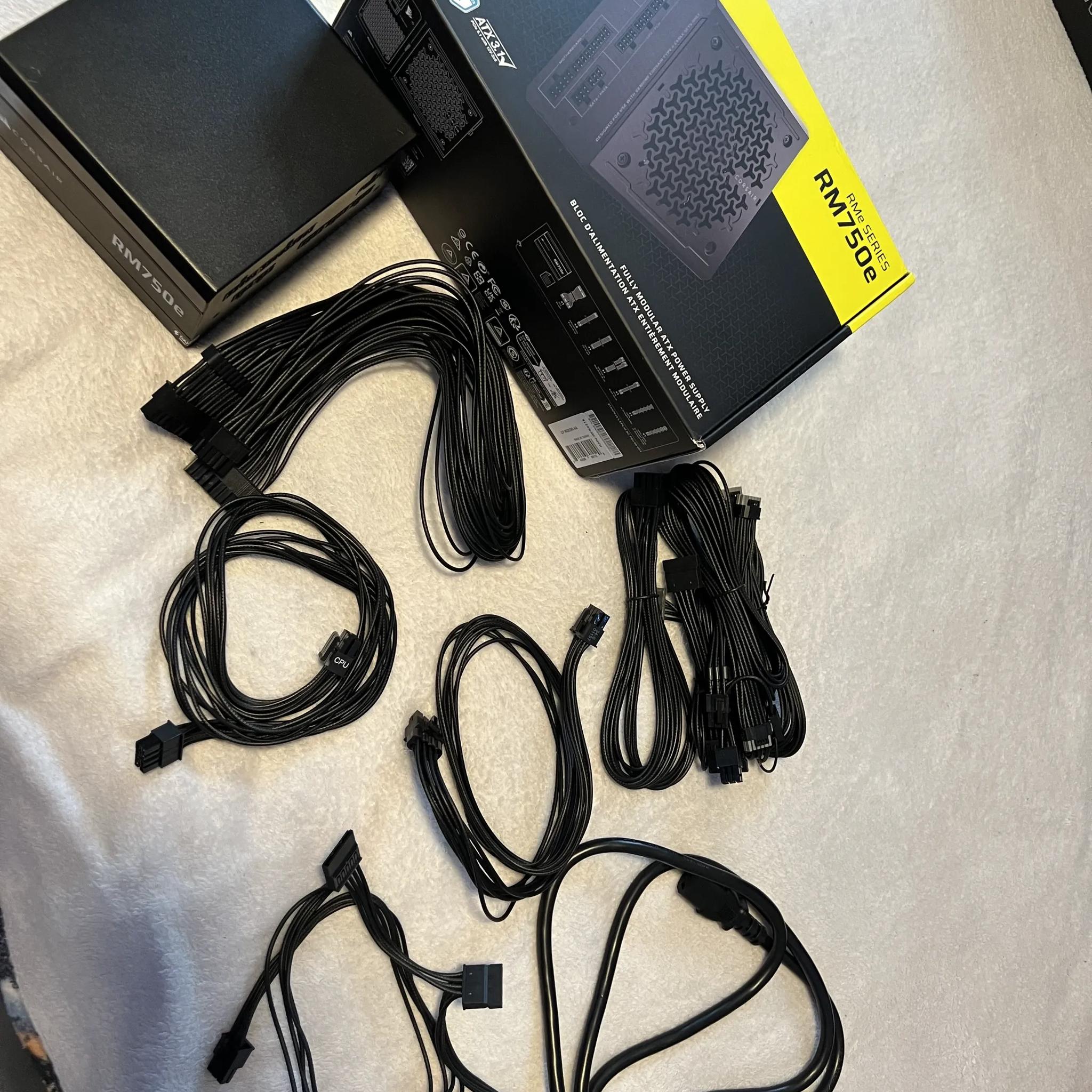 Corsair RM750e (2025) Fully Modular Low-Noise ATX Power Supply