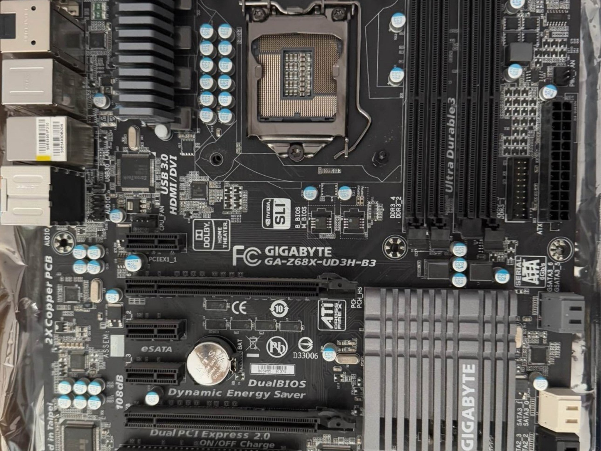 Gigabyte Motherboard GA-Z68X-UD3H-B3