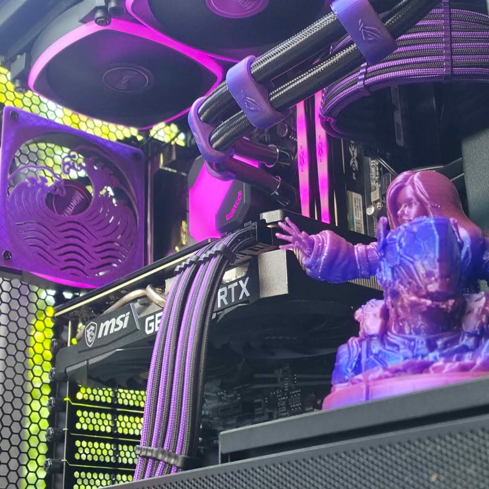 🌌Ultraviolet Gaming PC • Nvidia 3070, Intel i7, 32GB DDR4, SSD, WiFi • Plug n' Play Ready
