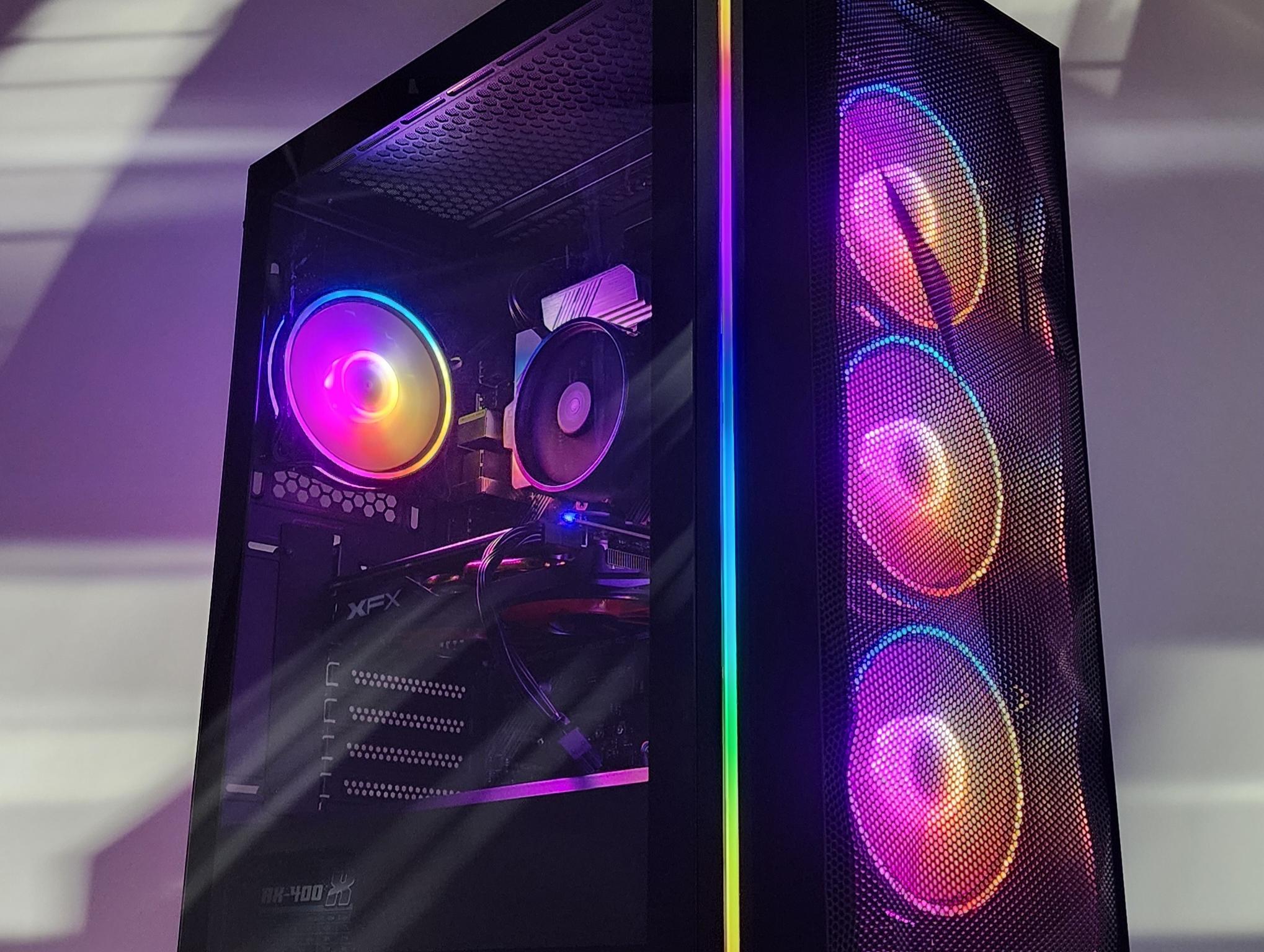 Gaming PC Ryzen 5 5600X 16GB RAM 256GB SSD RX 580 8GB Windows 11 Computer