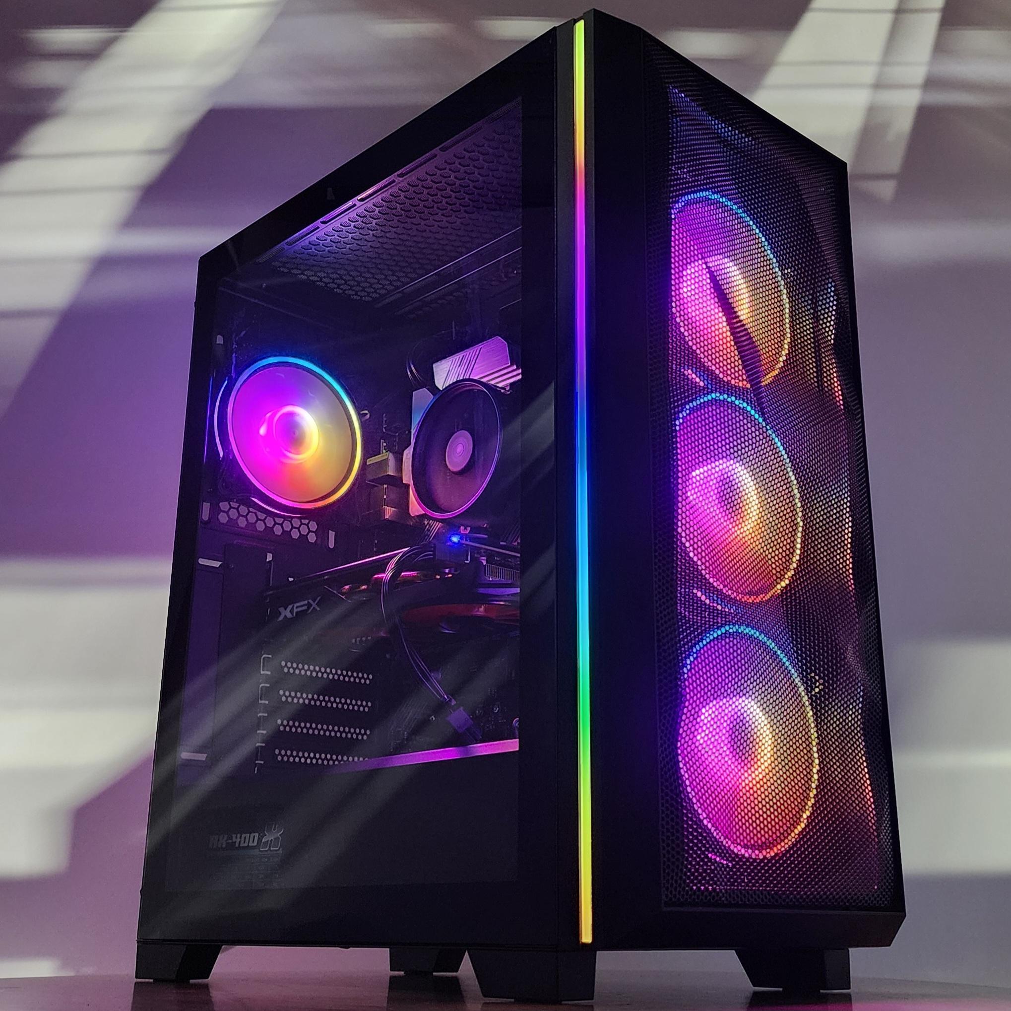 Gaming PC Ryzen 5 5600X 16GB RAM 256GB SSD RX 580 8GB Windows 11 Computer
