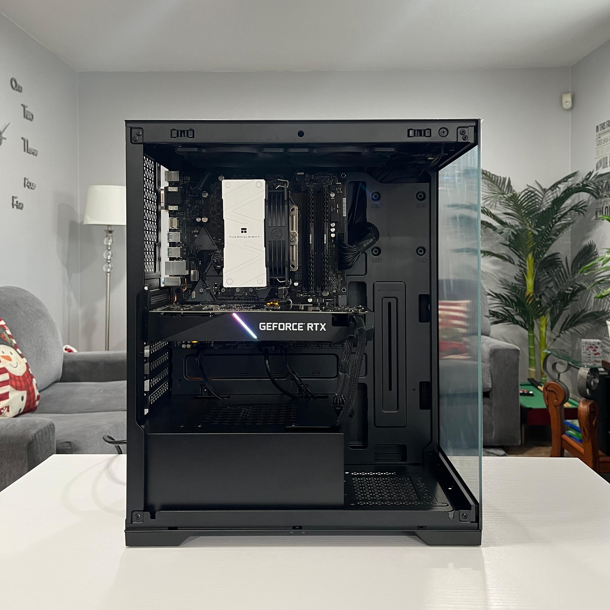RTX 2060 6GB, Ryzen 7 2700X, 16GB RAM | Black Gaming Computer/PC