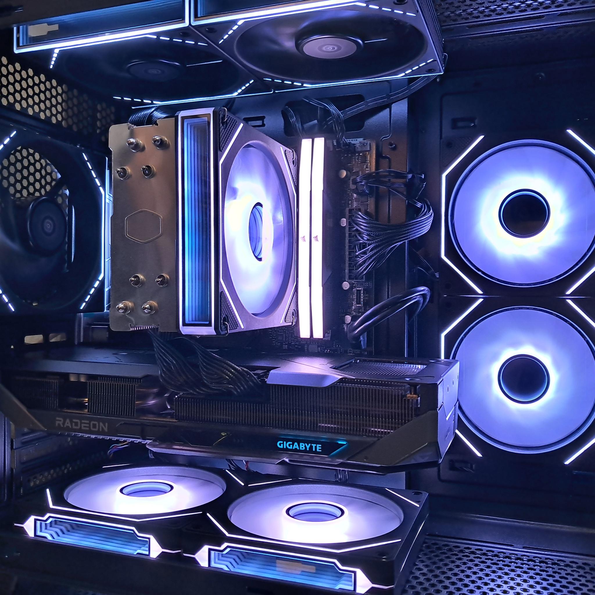 ⬛🔴Custom 1440p Gaming PC🔴⬛RX 9070 GRE | Ryzen 5 7500F | 16GB DDR5 | 1TB SSD