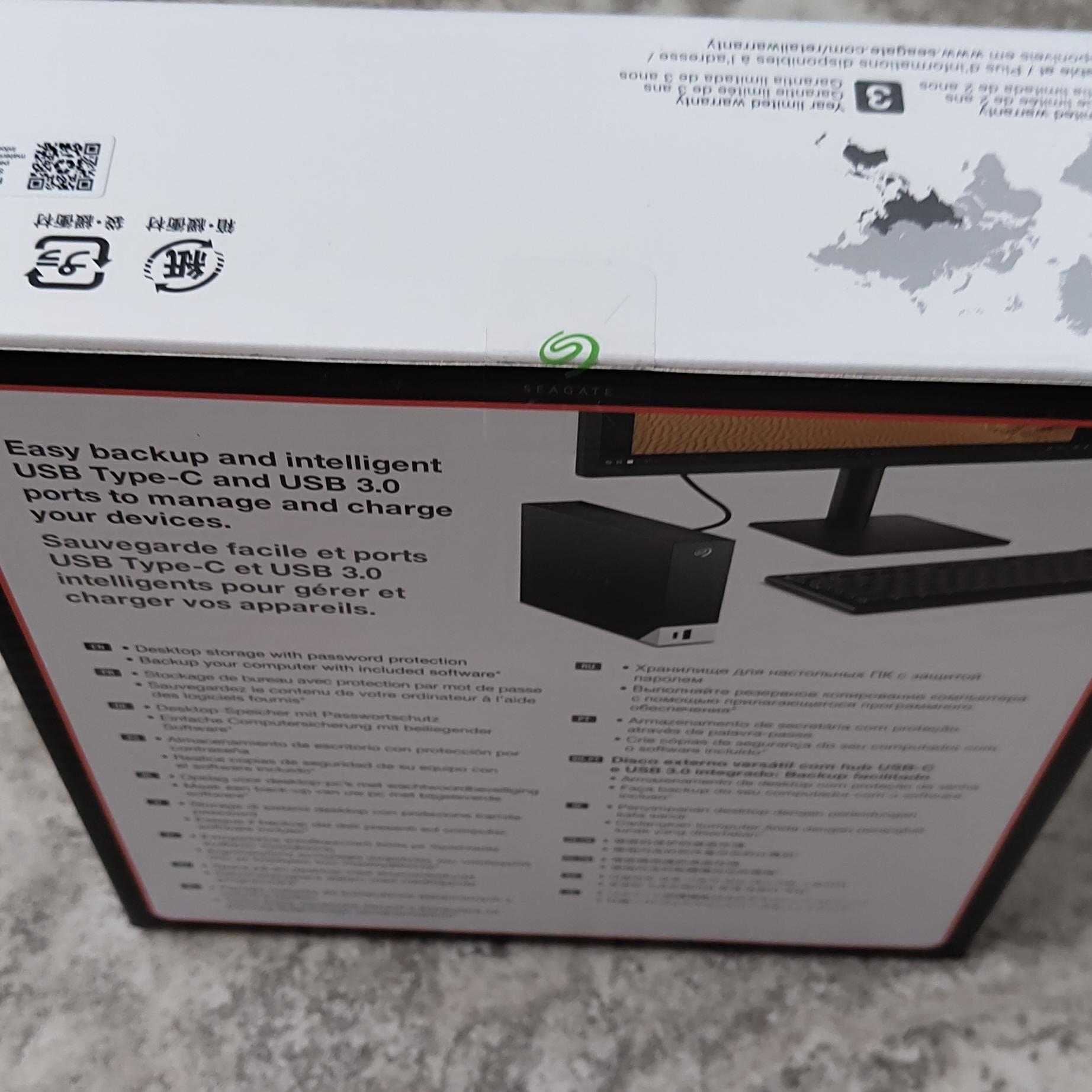 Seagate One Touch 8TB External Hard Drive NEW