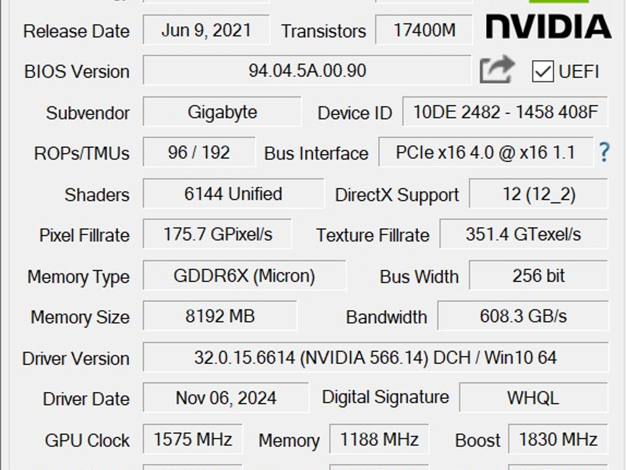 GIGABYTE RTX 3070 TI *Please Read Description
