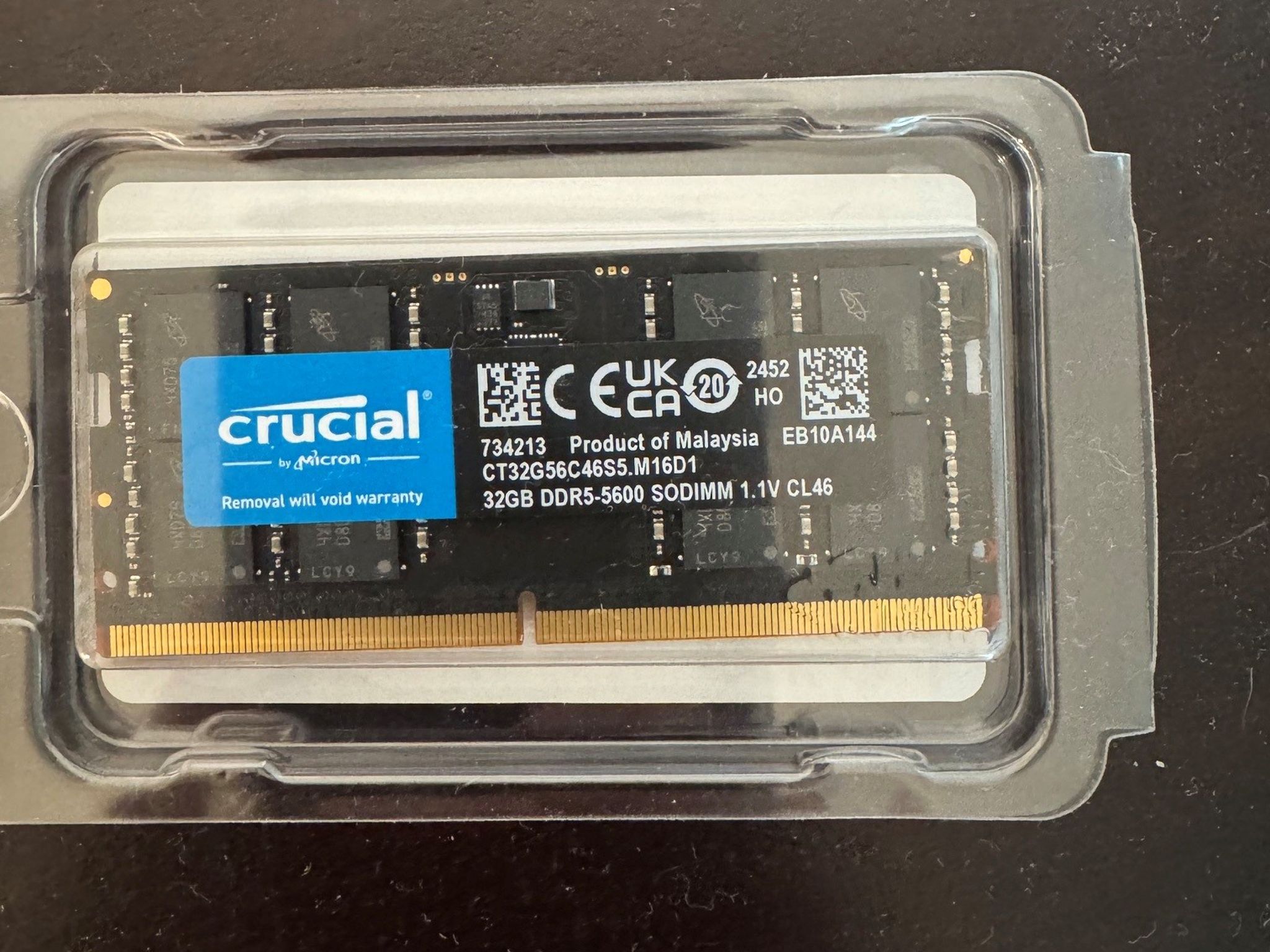 Crucial DDR5 - 5600 SODIMM 32GB