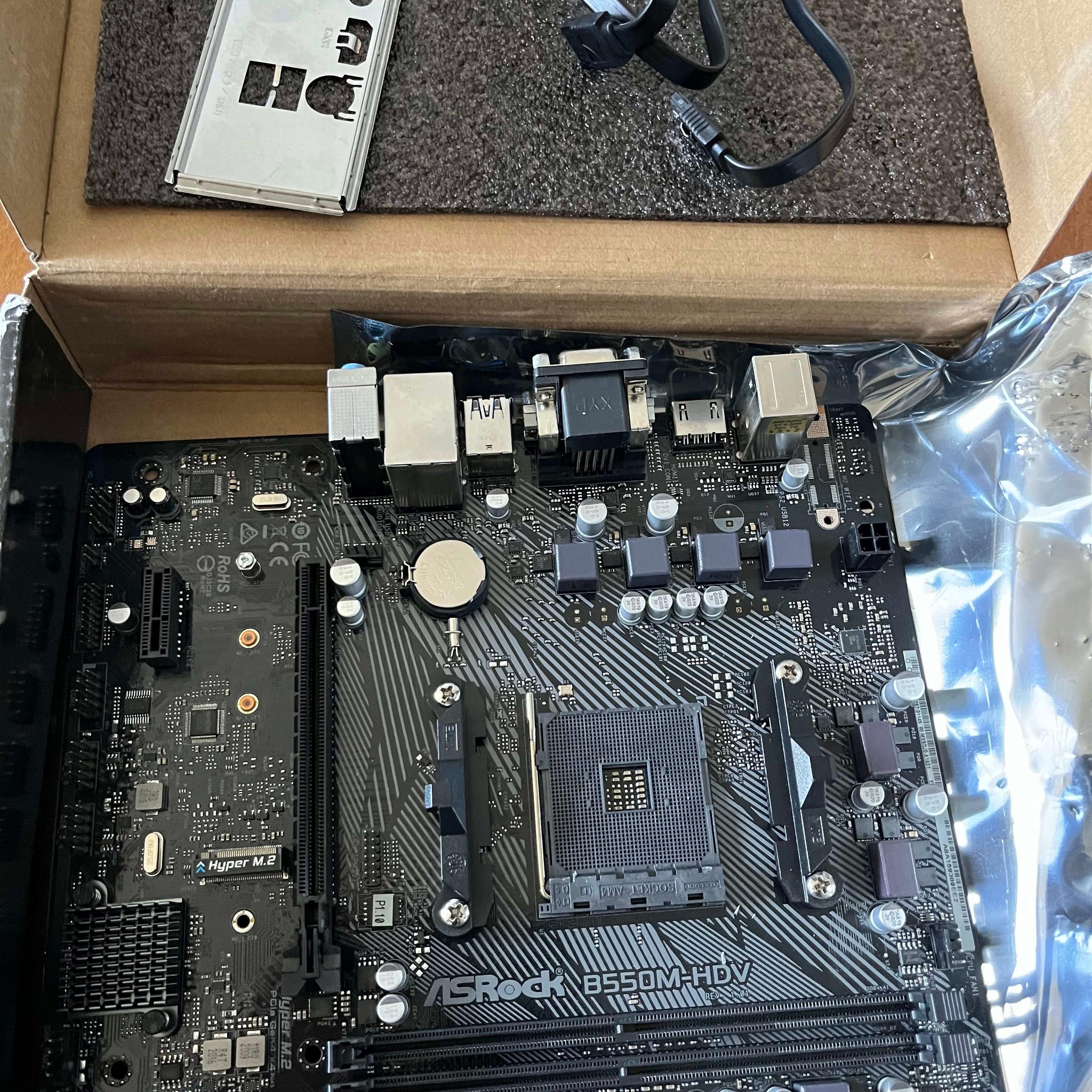 Asrock B550m-HDV for AM4