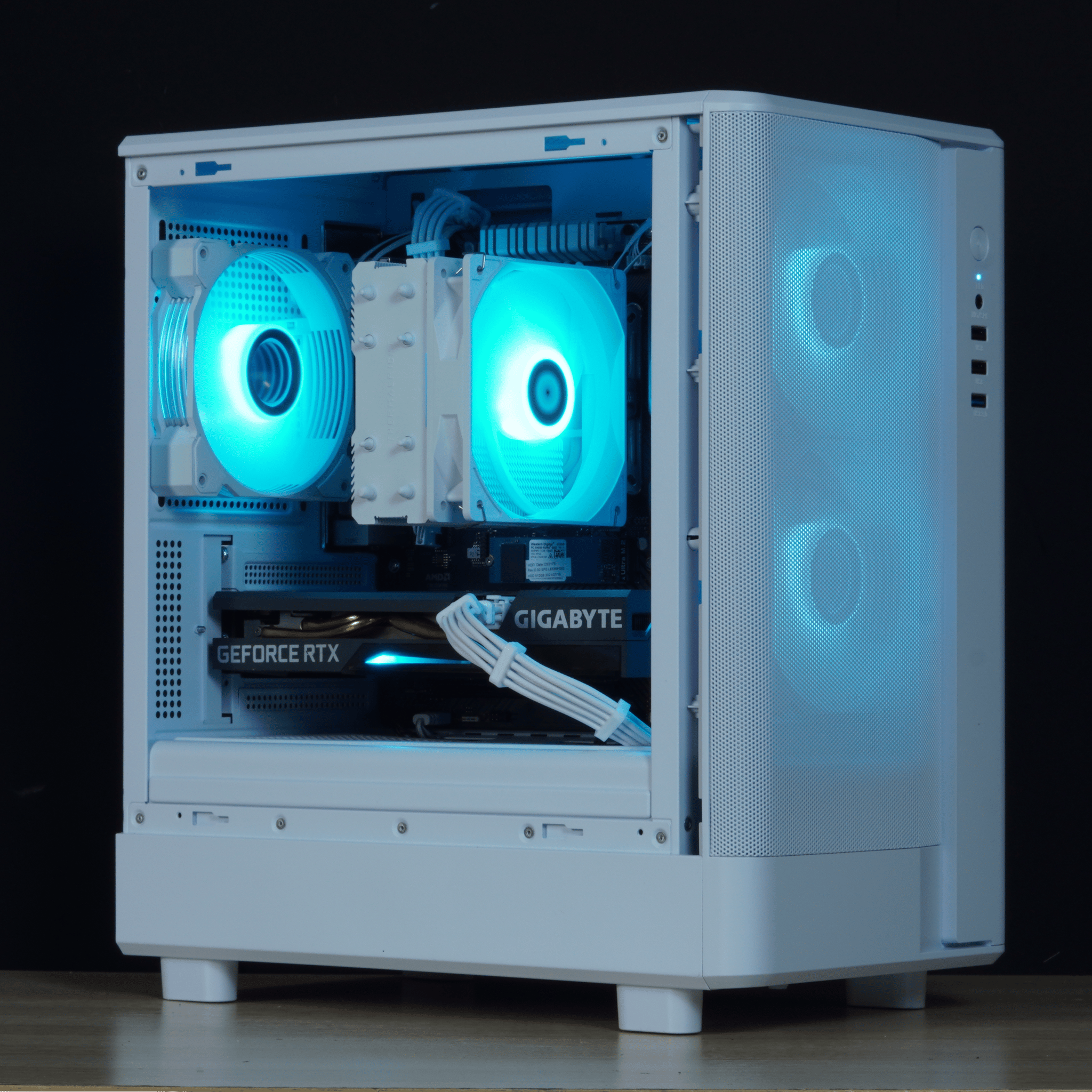 🧊Frost🧊RTX 3060ti, Ryzen 5 5500, 16GB DDR4 RAM, 512GB SSD w/ Wifi |1080p Gaming PC|