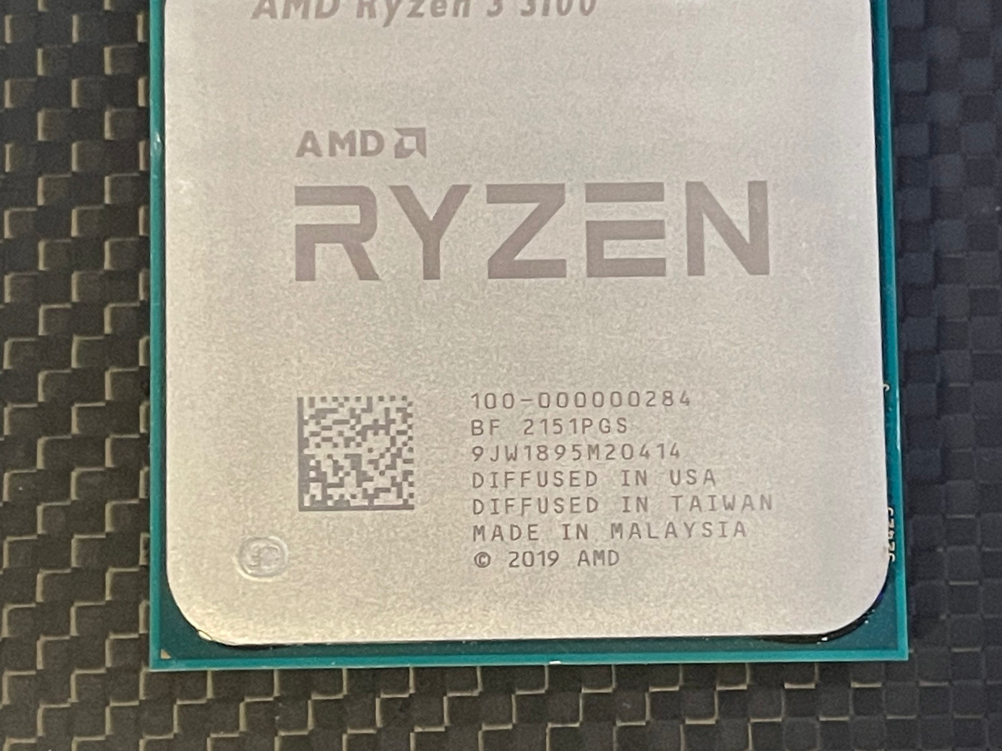 Used, Ryzen 3 3100 with cooler and box