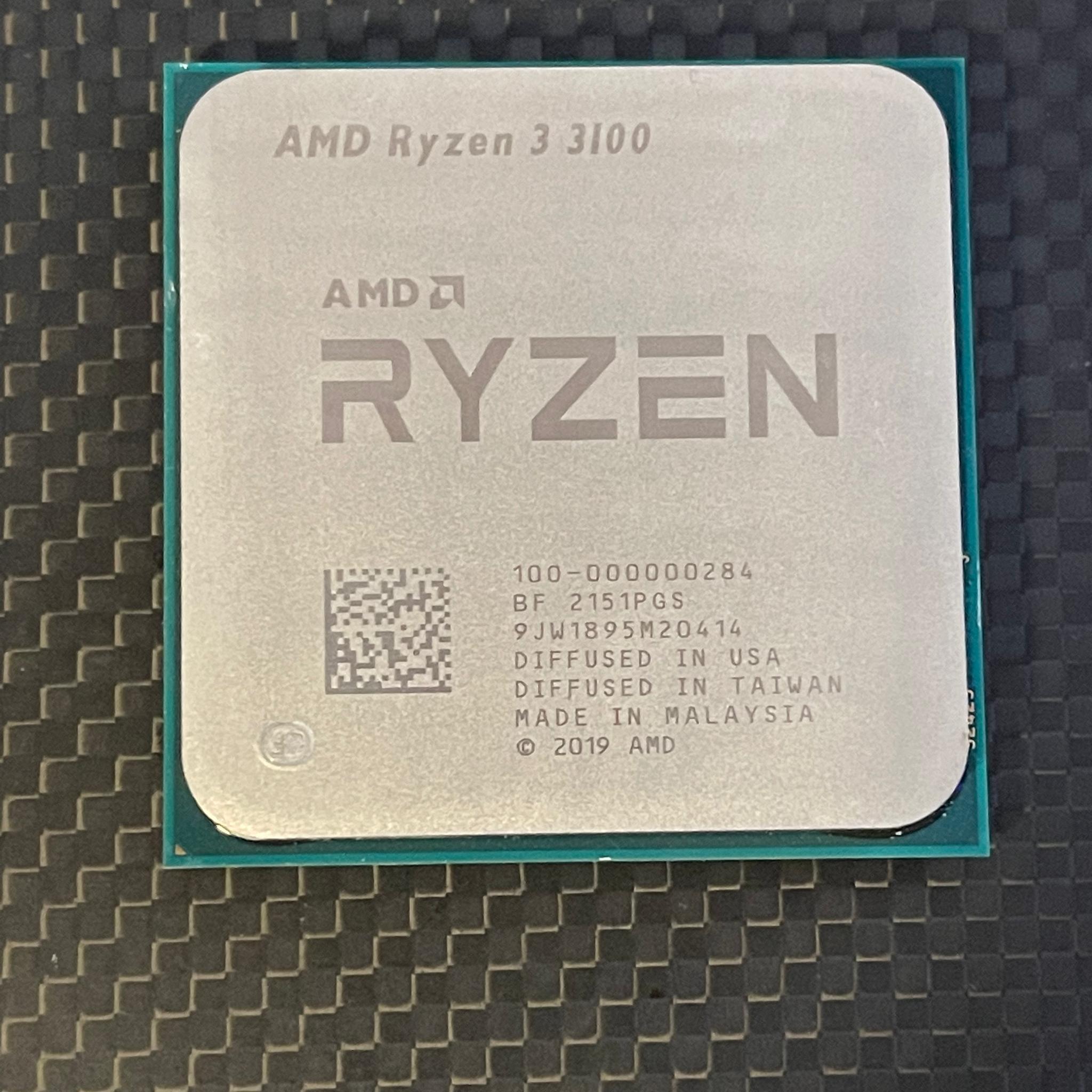 Used, Ryzen 3 3100 with cooler and box